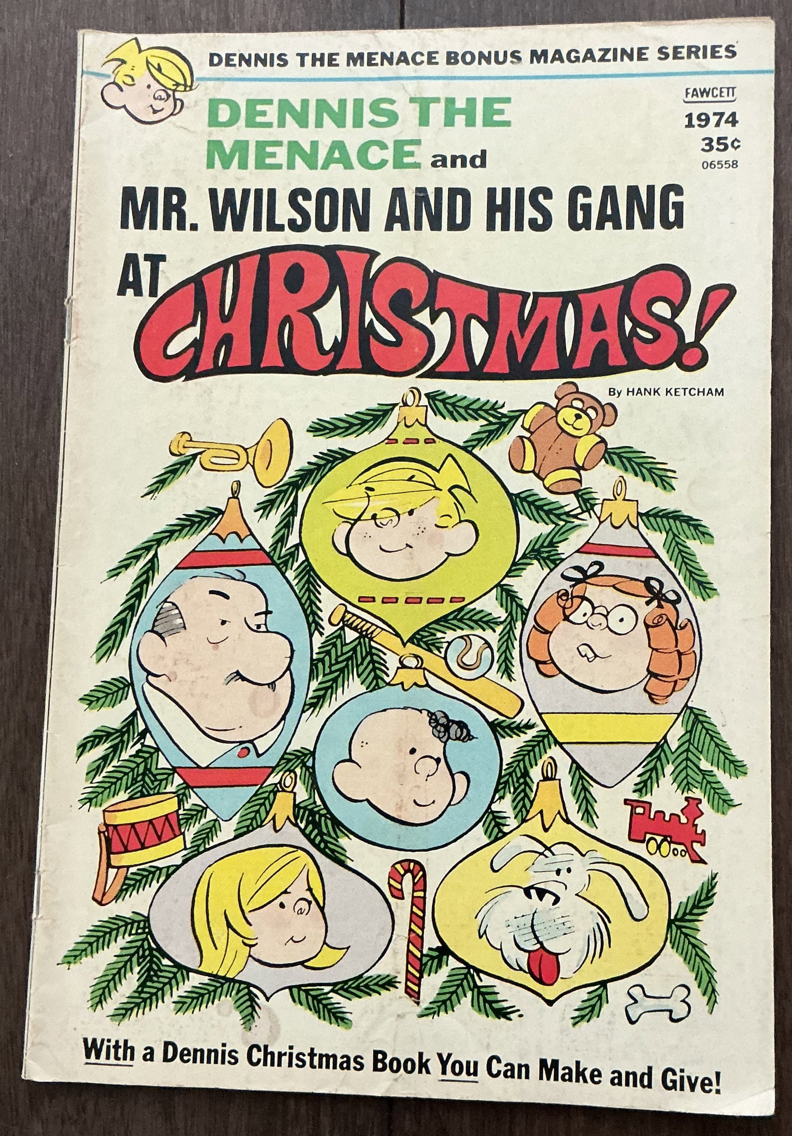 Dennis the Menace and Mr. Wilson and His Gang at Christmas By Hank Ketcham 1974 (1 of 4)