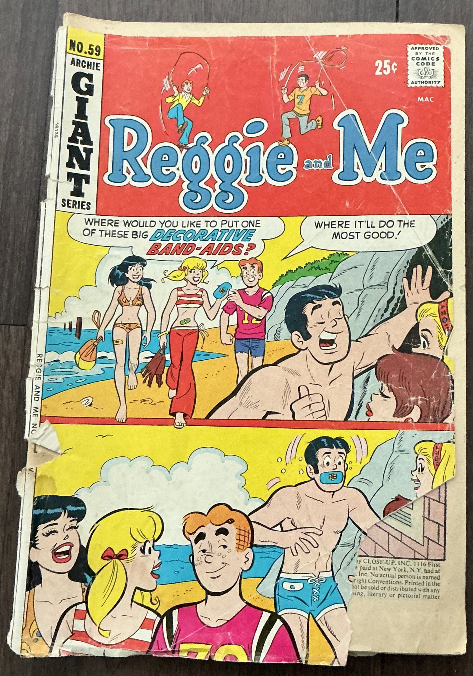 Archie Giant Series 1972 Reggie and Me No. 59 (1 of 4)