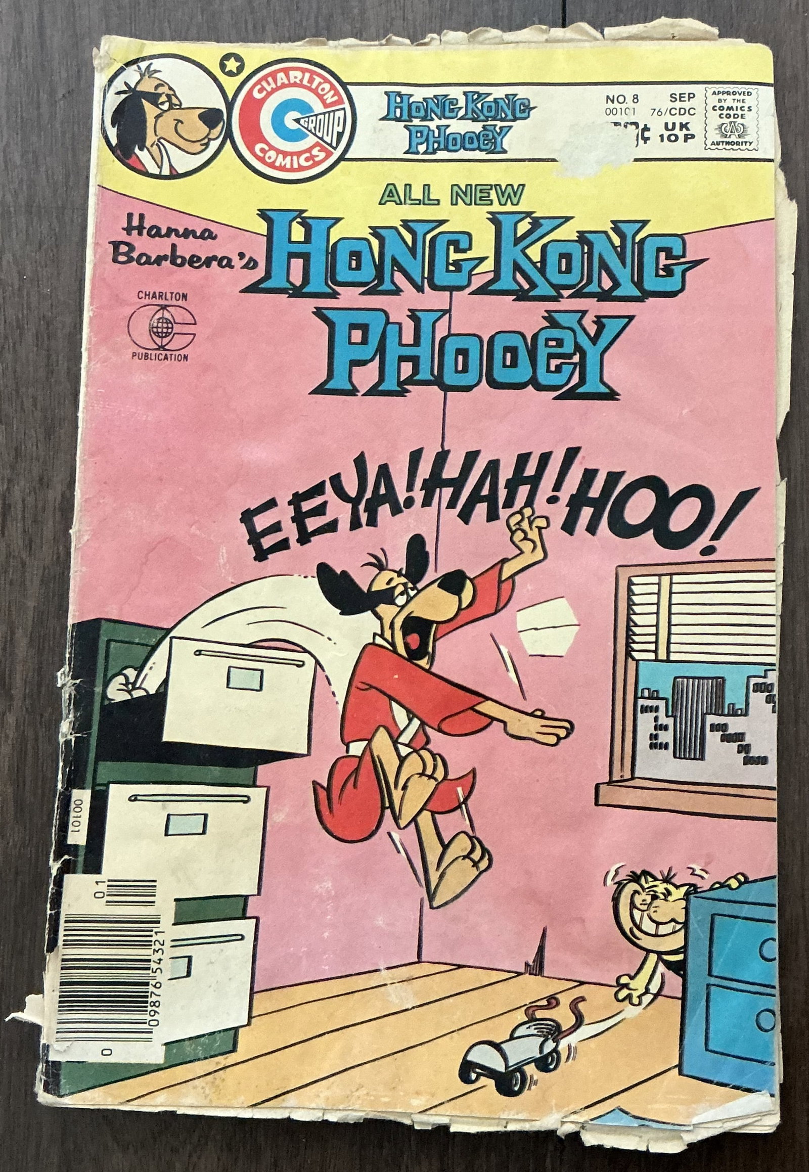 Charlton Publications 1976 Hanna-Barbera’s Hong Kong Phooey No. 8 (1 of 4)