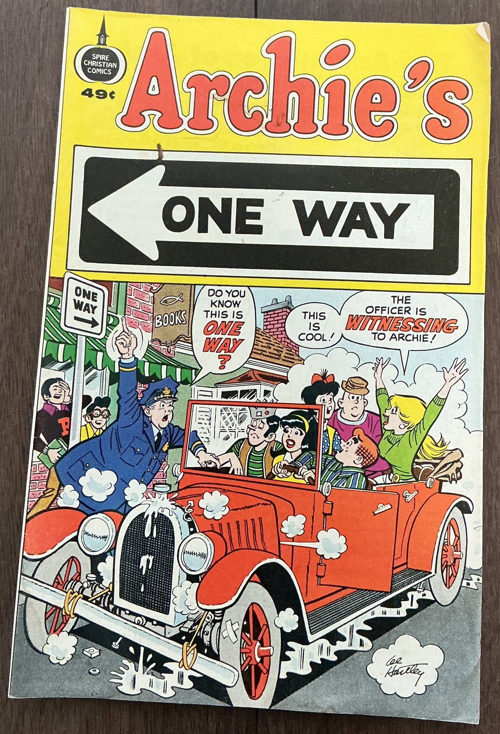 Archie’s One Way 1973: Archie’s One Way was published by Spire Christian Comics and features the beloved Riverdale gang in a faith-based educational storyline centered around moral guidance and Christian values. The strik