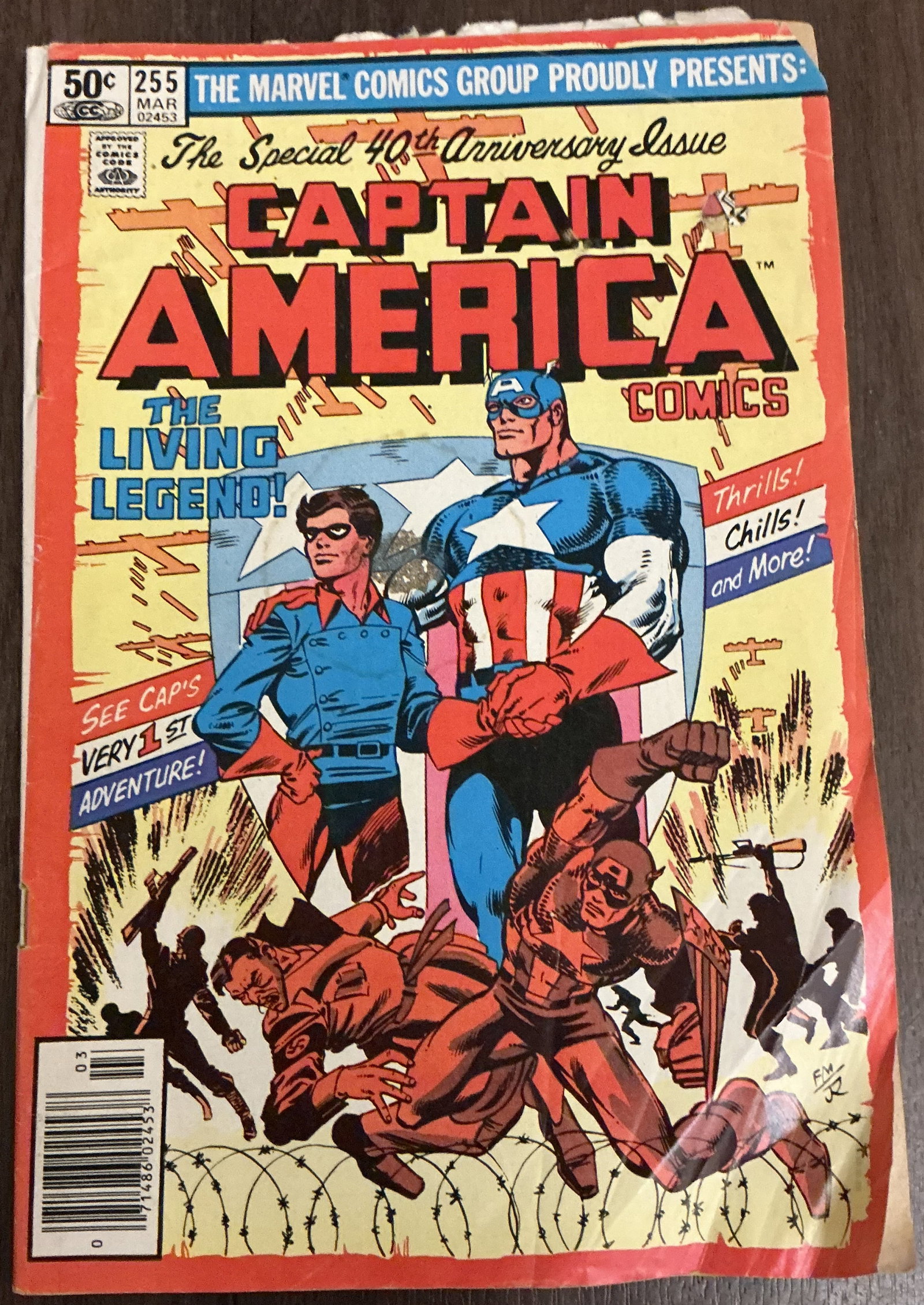 Marvel Comics Captain America Comics The Living Legend No. 255 1981 (1 of 5)