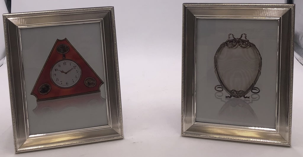 Del Conte Italian Sterling Silver Picture Frame in Mid-Century Modern Style (1 of 4)