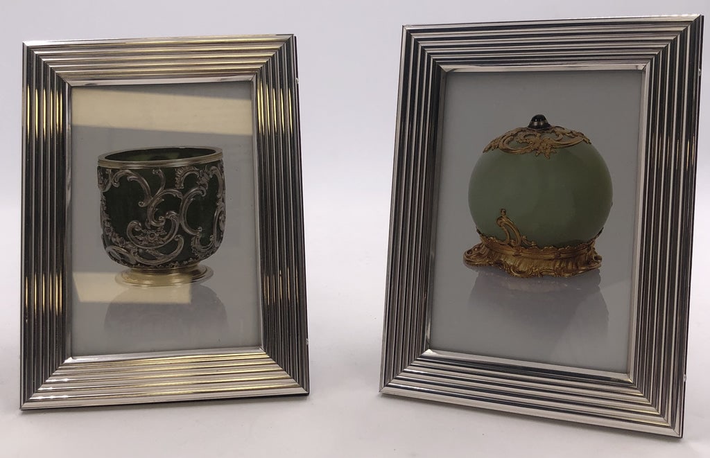 Del Conte Sterling Silver Picture Frames in Mid-Century Modern Style (1 of 3)