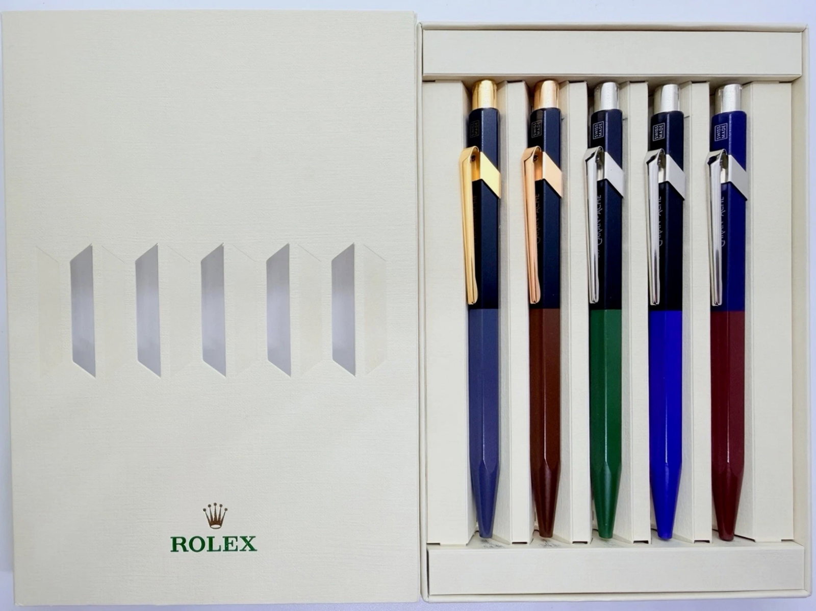 New Rolex Edition Caran d’Ache 849 5pcs Ballpoint Pen Set With Original Box (1 of 7)