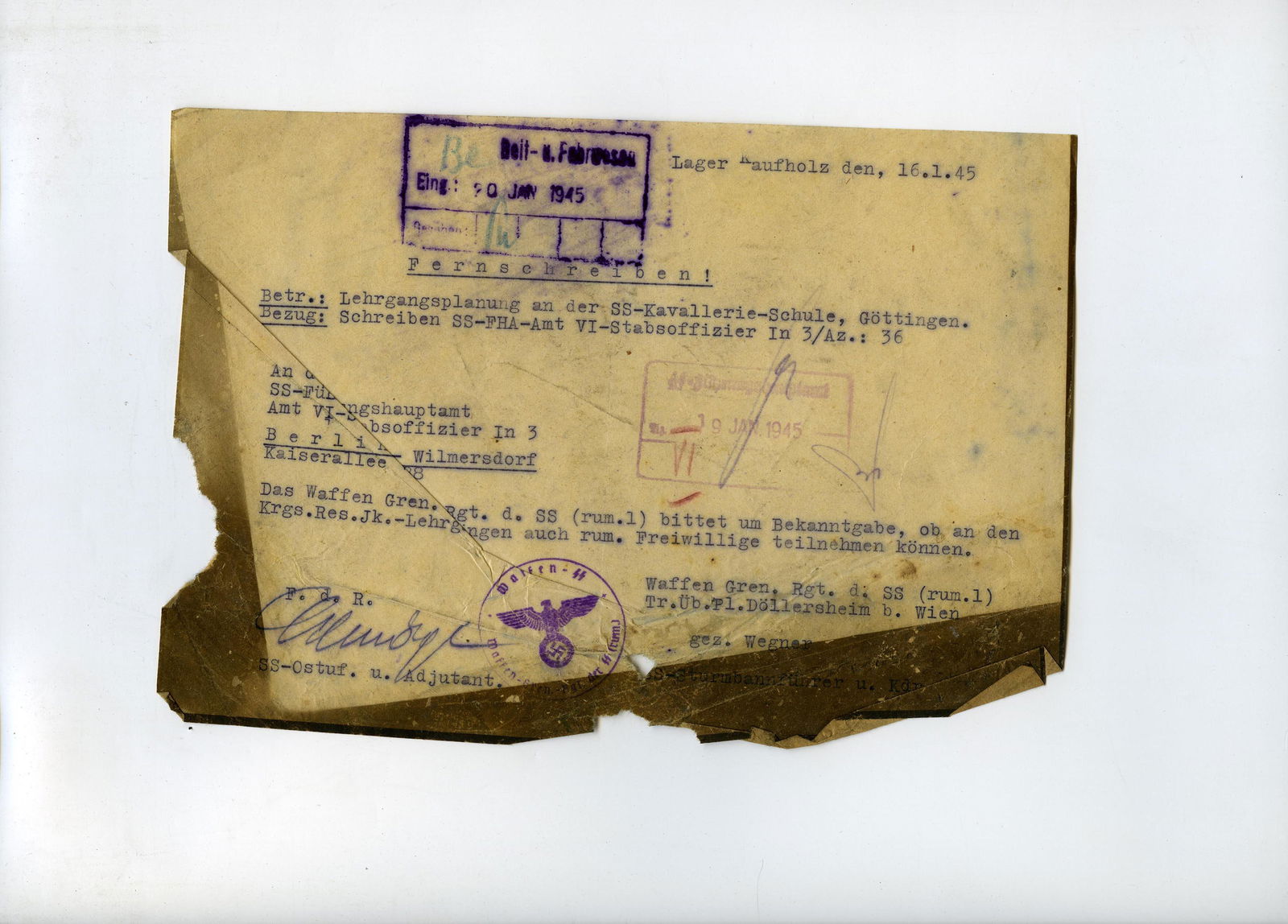 SS cavalry school in Gottingen. Ecole de cavalerie SS de Gottingen. (1 of 1)