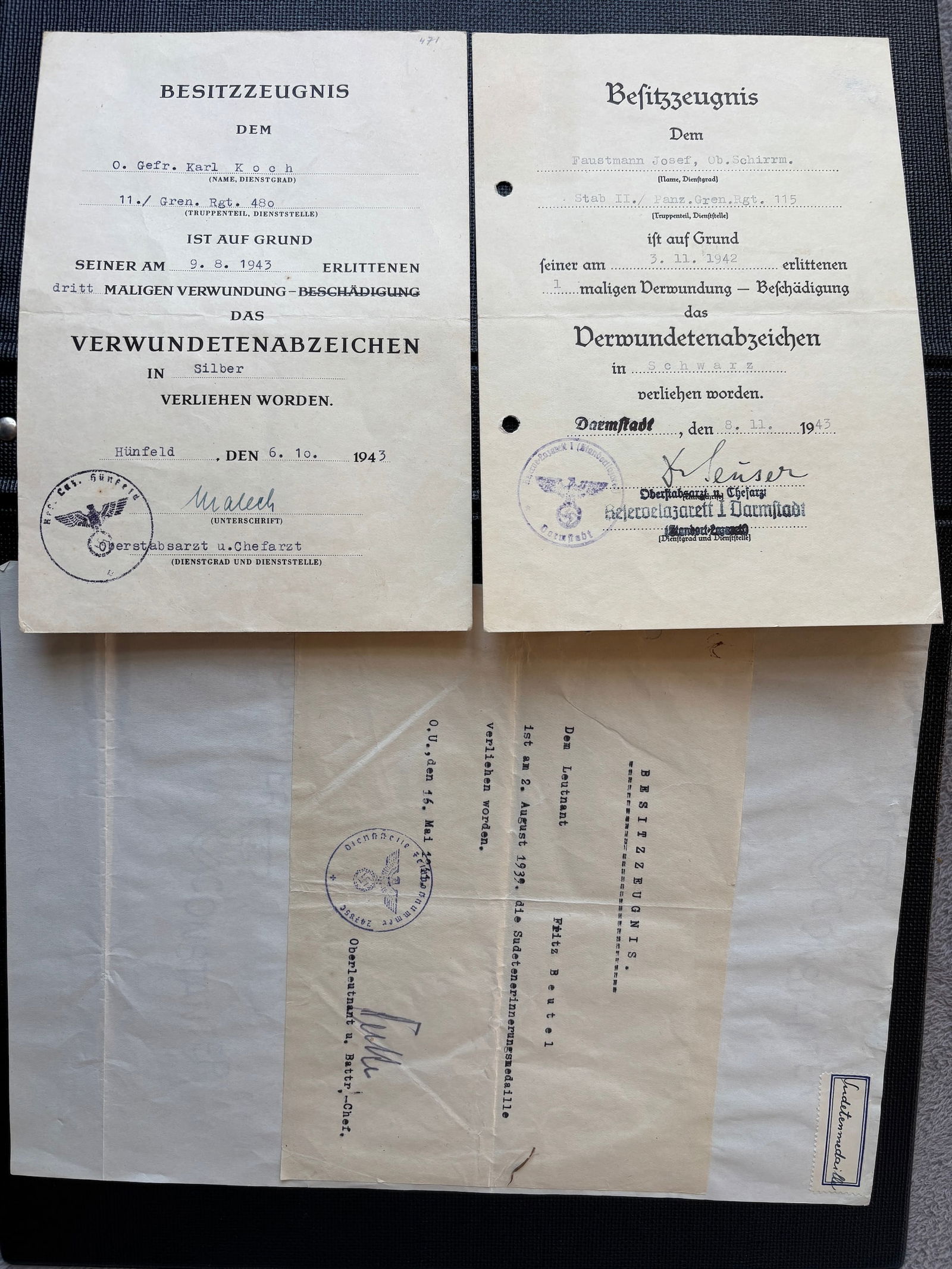 Diplomes allemand. German diplomas. (1 of 1)