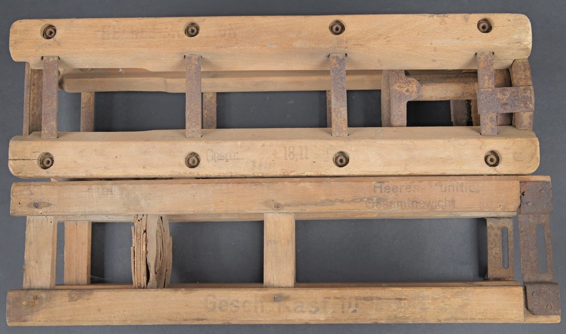 Caisses a munitions. Ammunition crates. - 10