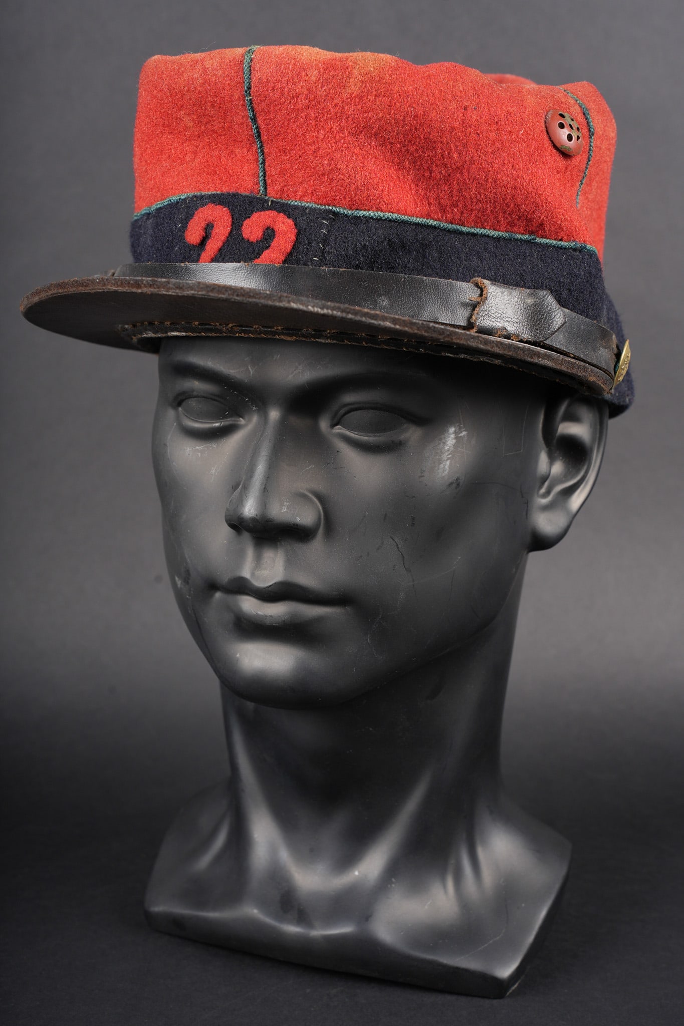 Kepi 1873 22eme d infanterie. Kepi model 1873, 22nd Infantry Regiment (1 of 9)