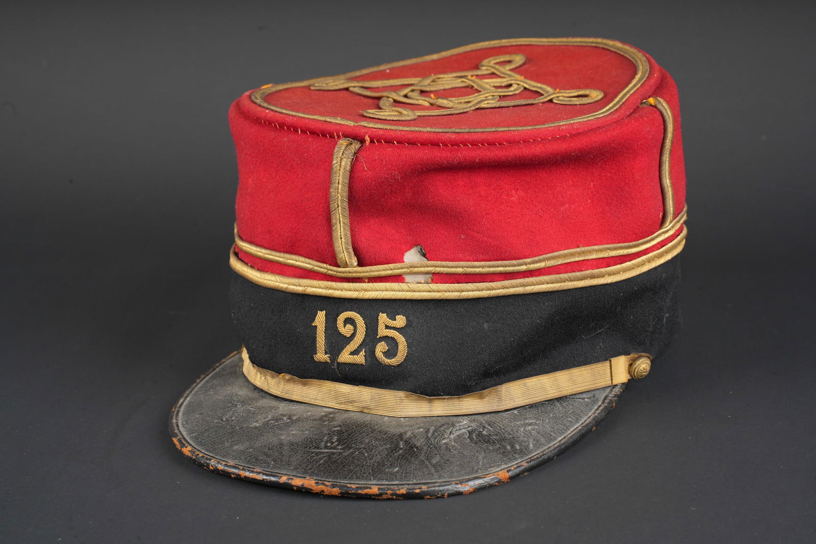 Kepi foulard d un lieutenant du 125e RI de Poitiers. Lieutenant’s kepi cover, 125th Infantry (1 of 8)