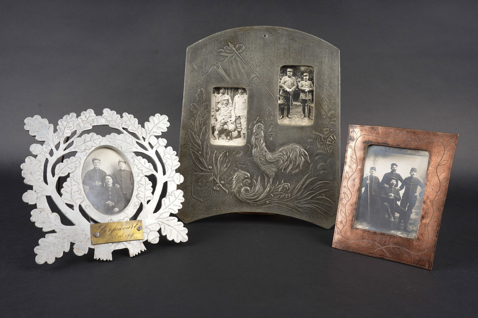 Lot artisanat de tranchees cadres. Lot of officers’ trench art (1 of 1)