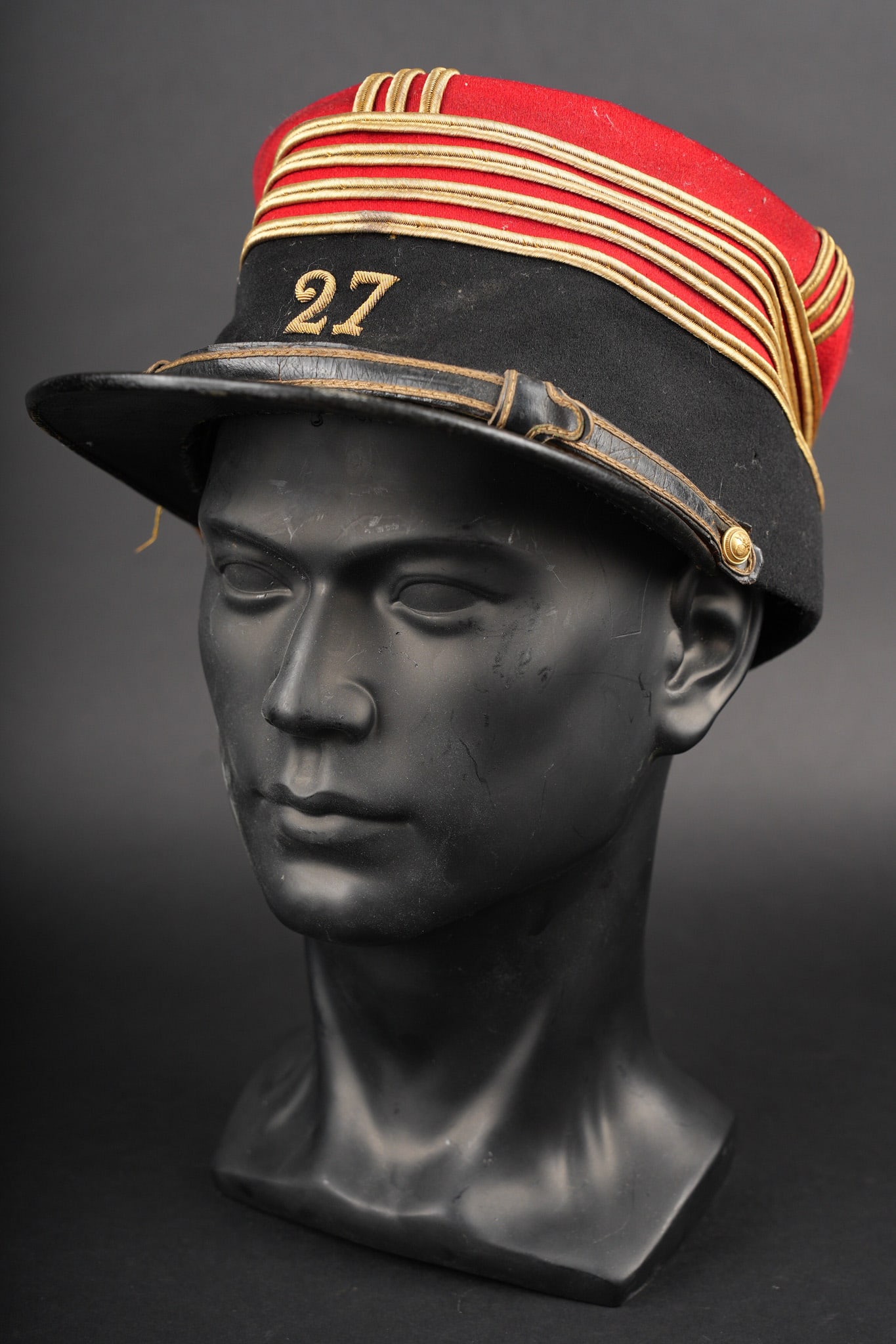 Kepi commandant 27eme RI Hermes. Kepi of a commandant, 27th Infantry Regiment, Hermes maker (1 of 14)