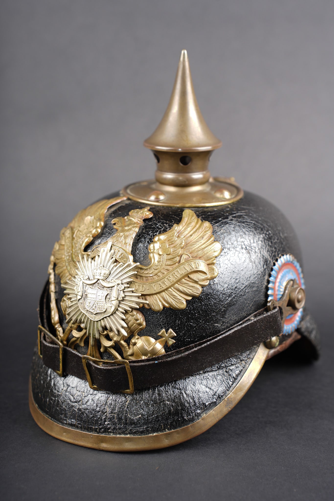 Casque a pointe M1895 troupe du Oldenburg. Oldenburg enlisted M1895 pickelhaube (1 of 11)
