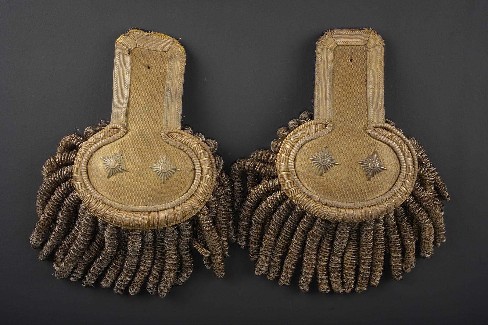 Paire d’epaulettes d’officier de l’intendance militaire allemande rang de general. Pair of (1 of 2)