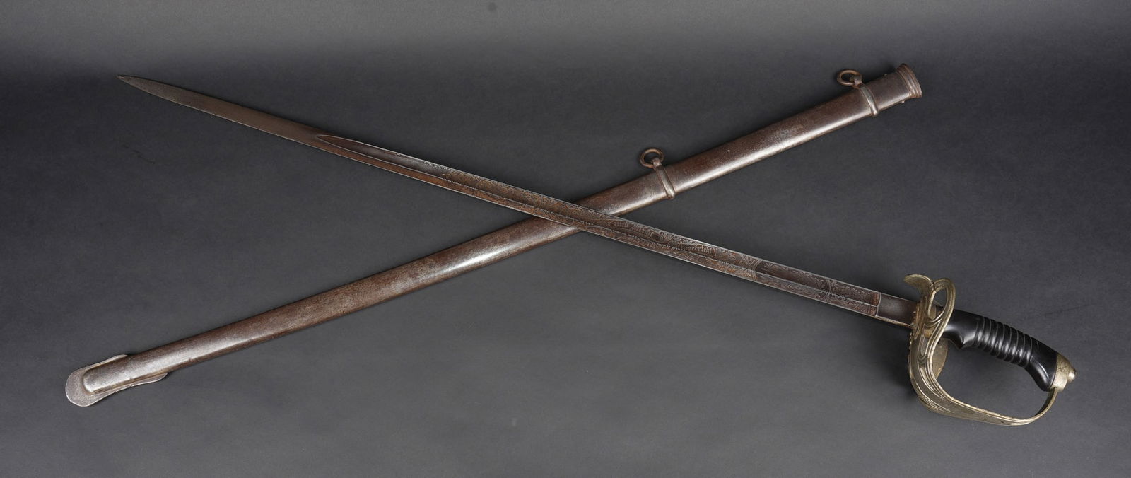 Sabre allemand de cavalerie M1889 troupe du 7e Hussards. German M1889 enlisted cavalry sabre of the (1 of 14)