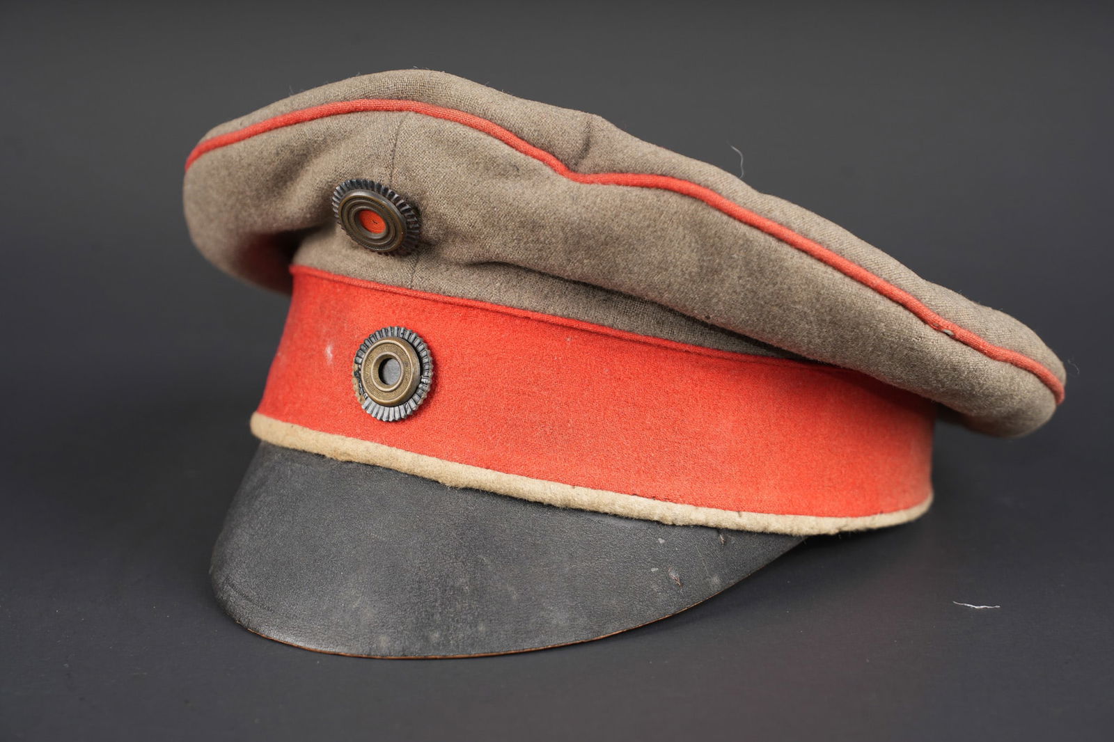 Casquette d officier d infanterie prussien. Prussian infantry officer’s visor cap (1 of 8)