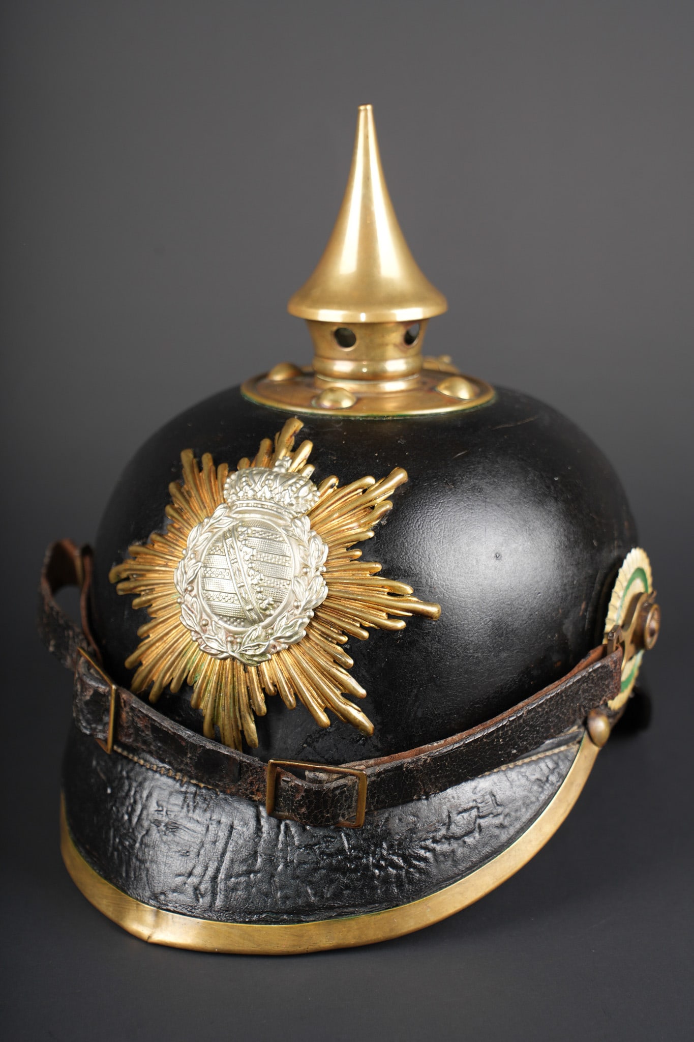 Casque a pointe M1895 troupe du JR103 Saxon. M1895 enlisted pickelhaube of Saxon Infantry Regiment (1 of 11)