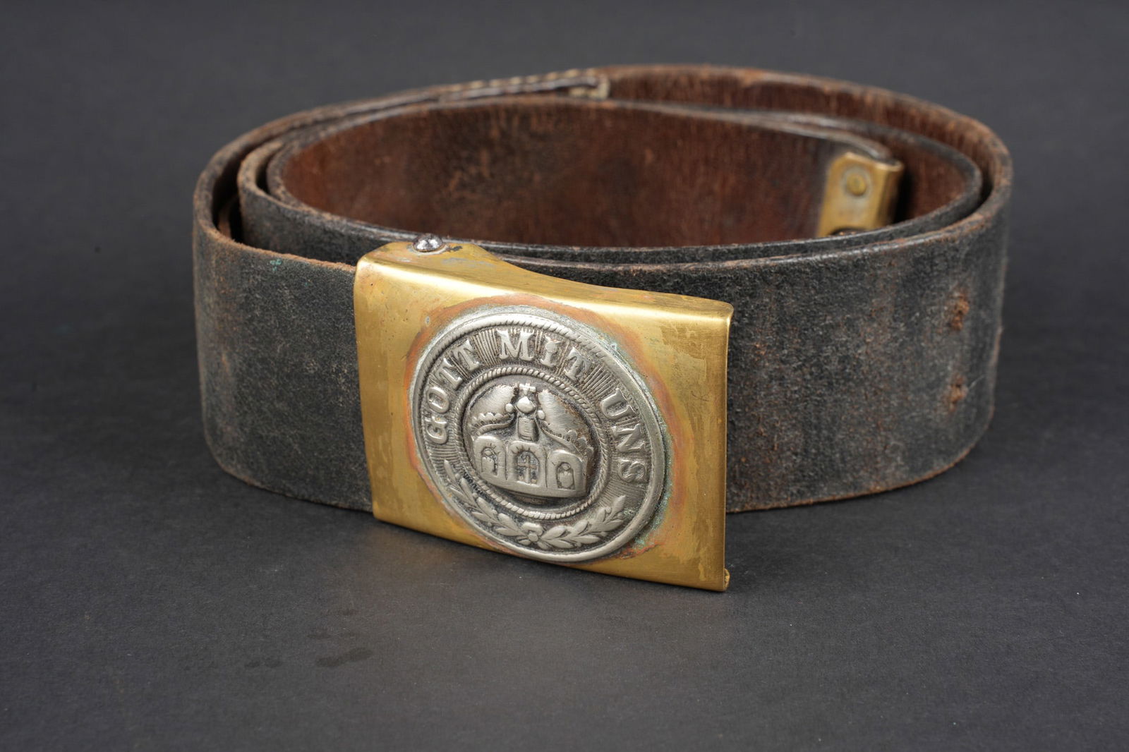 Ceinturon avec boucle M1895 de Marine. Naval belt with M1895 buckle. (1 of 7)