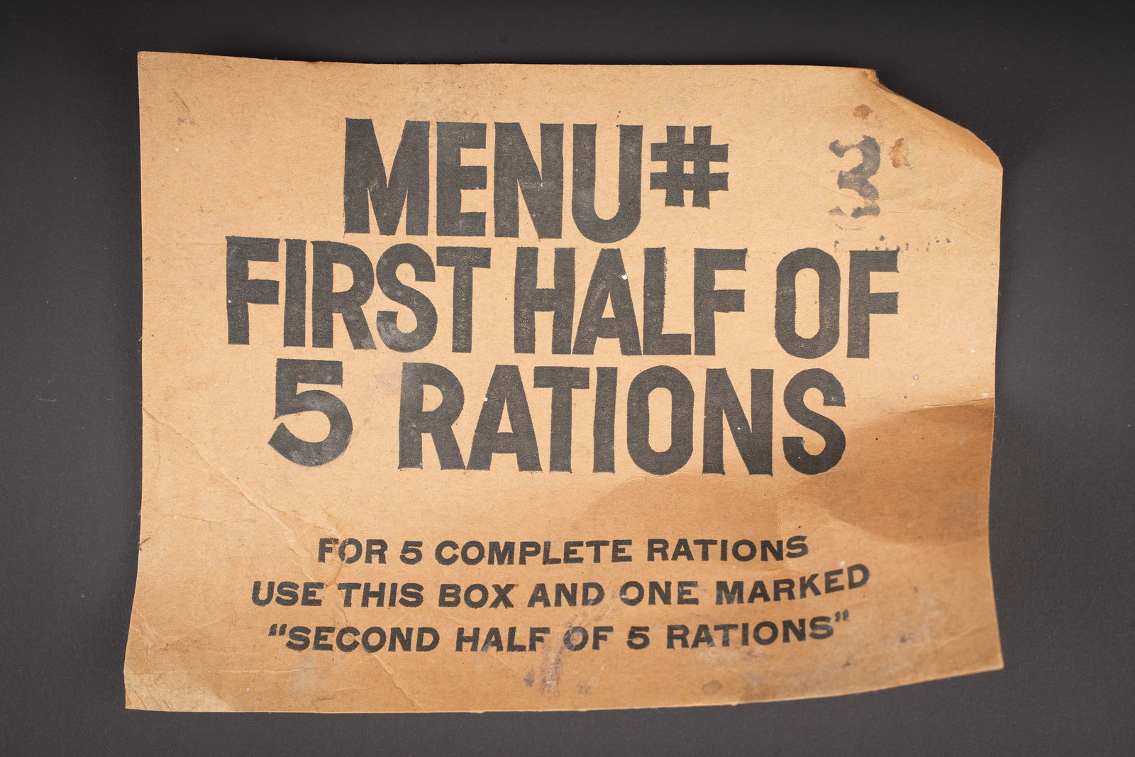 Ration britannique. British ration pack - 2