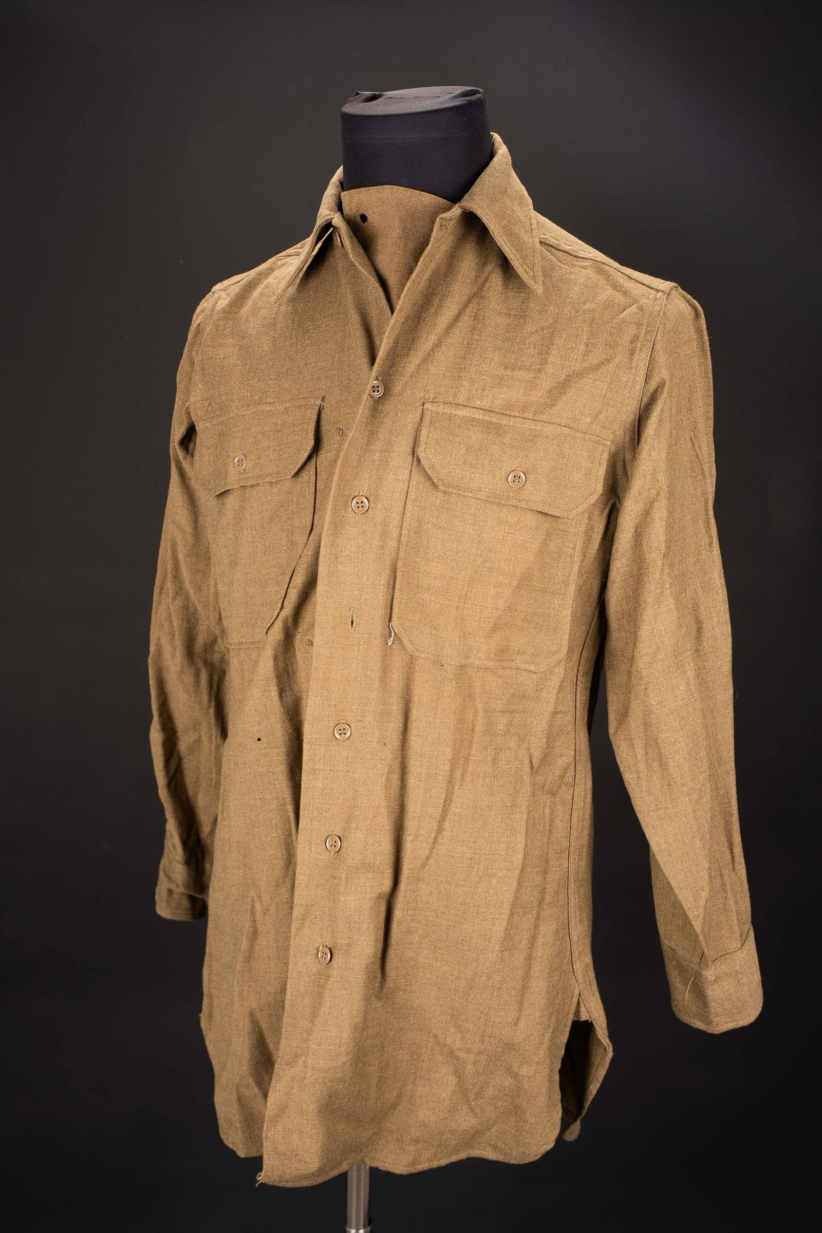 Chemise moutarde. US Army shirt. (1 of 9)