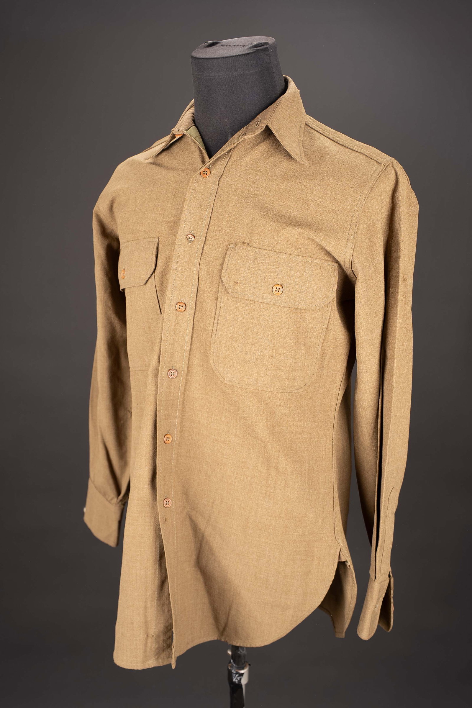 Chemise moutarde. US Army shirt. (1 of 7)
