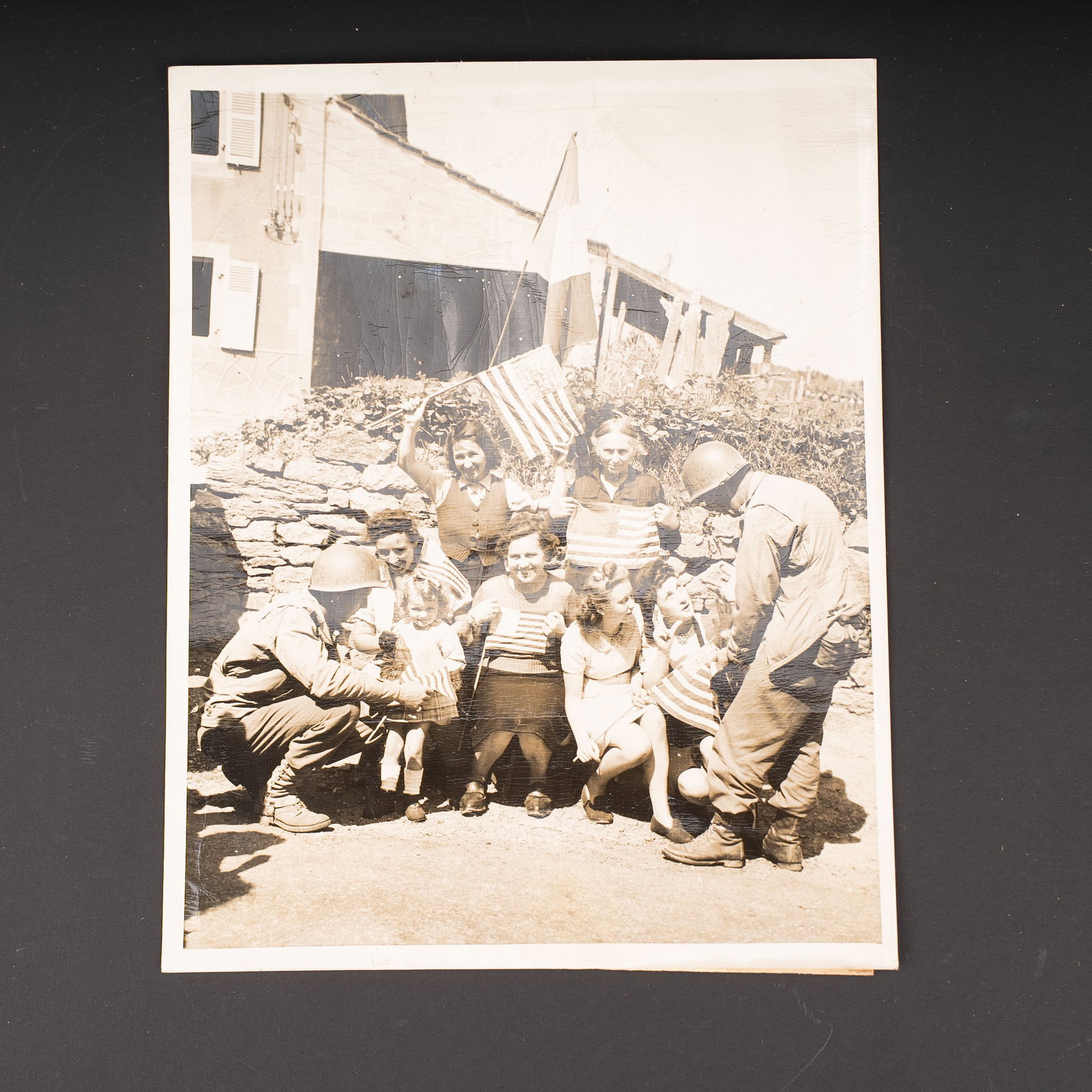 Photo de la Liberation de Brest. Liberation of Brest press photograph. (1 of 5)