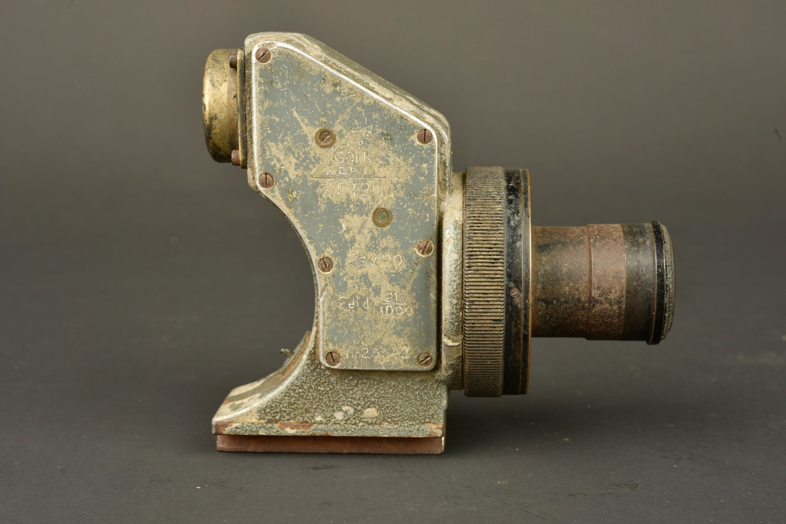 Rare lunette ZF12 nA Goerz pour mitrailleuse MG08. Rare Goerz ZF12 nA scope for MG08 machine gun (1 of 6)