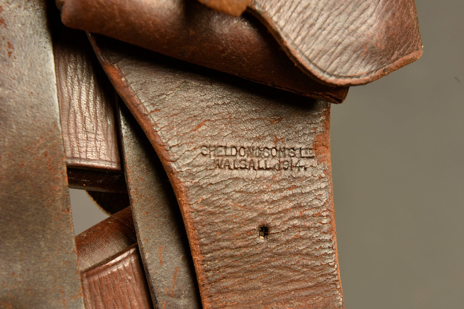 Baudrier cartouchiere de cavalerie anglaise. British cavalry bandolier ammunition belt - 2