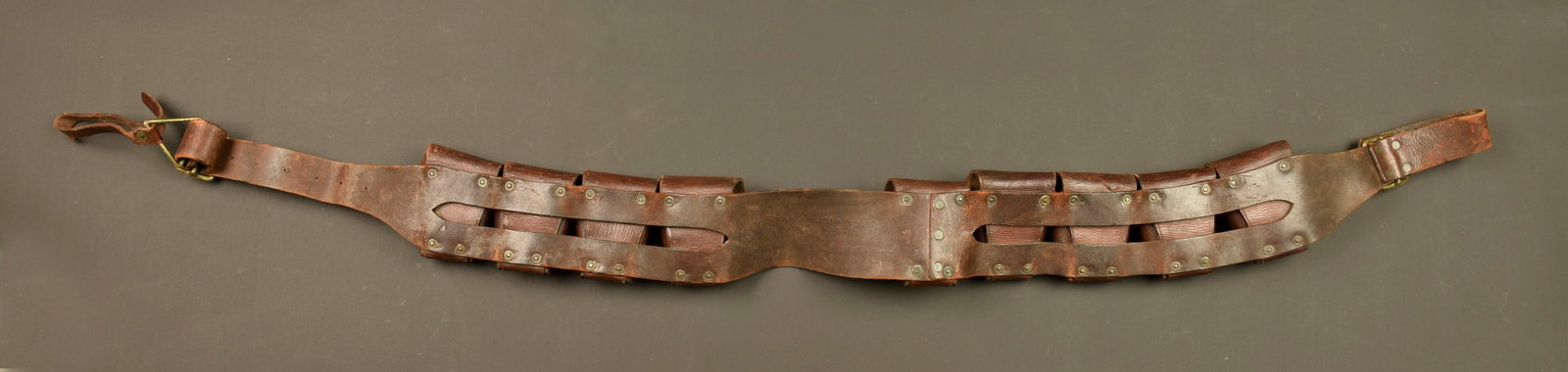 Baudrier cartouchiere de cavalerie anglaise. British cavalry bandolier ammunition belt - 4