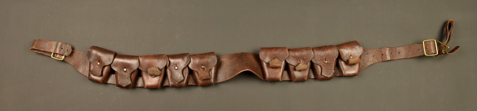 Baudrier cartouchiere de cavalerie anglaise. British cavalry bandolier ammunition belt - 5