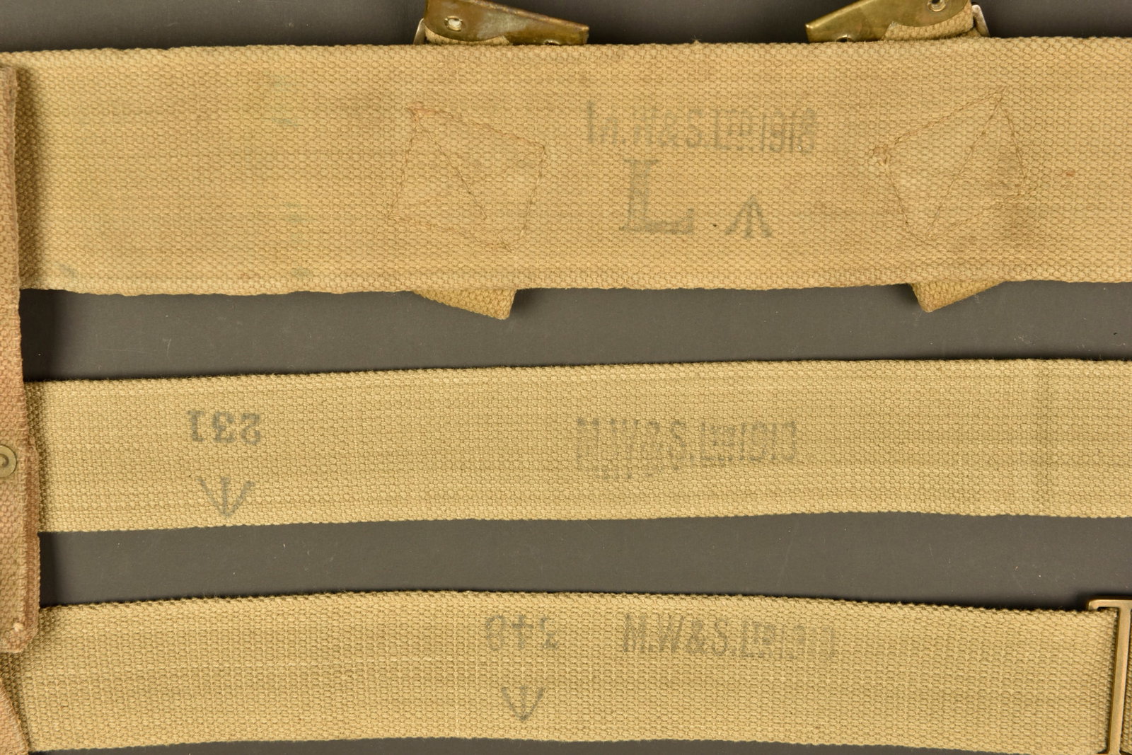 Equipement brelage anglais web pattern 1908. British Web Pattern 1908 load carrying equipment - 4