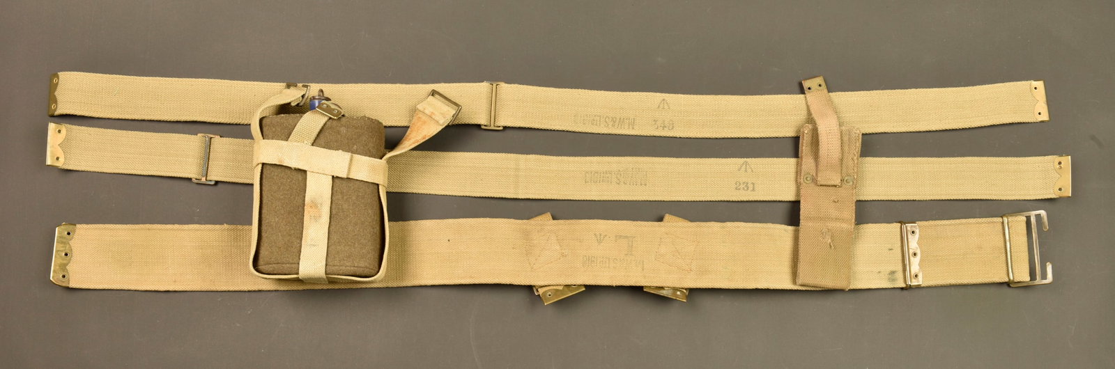 Equipement brelage anglais web pattern 1908. British Web Pattern 1908 load carrying equipment - 5