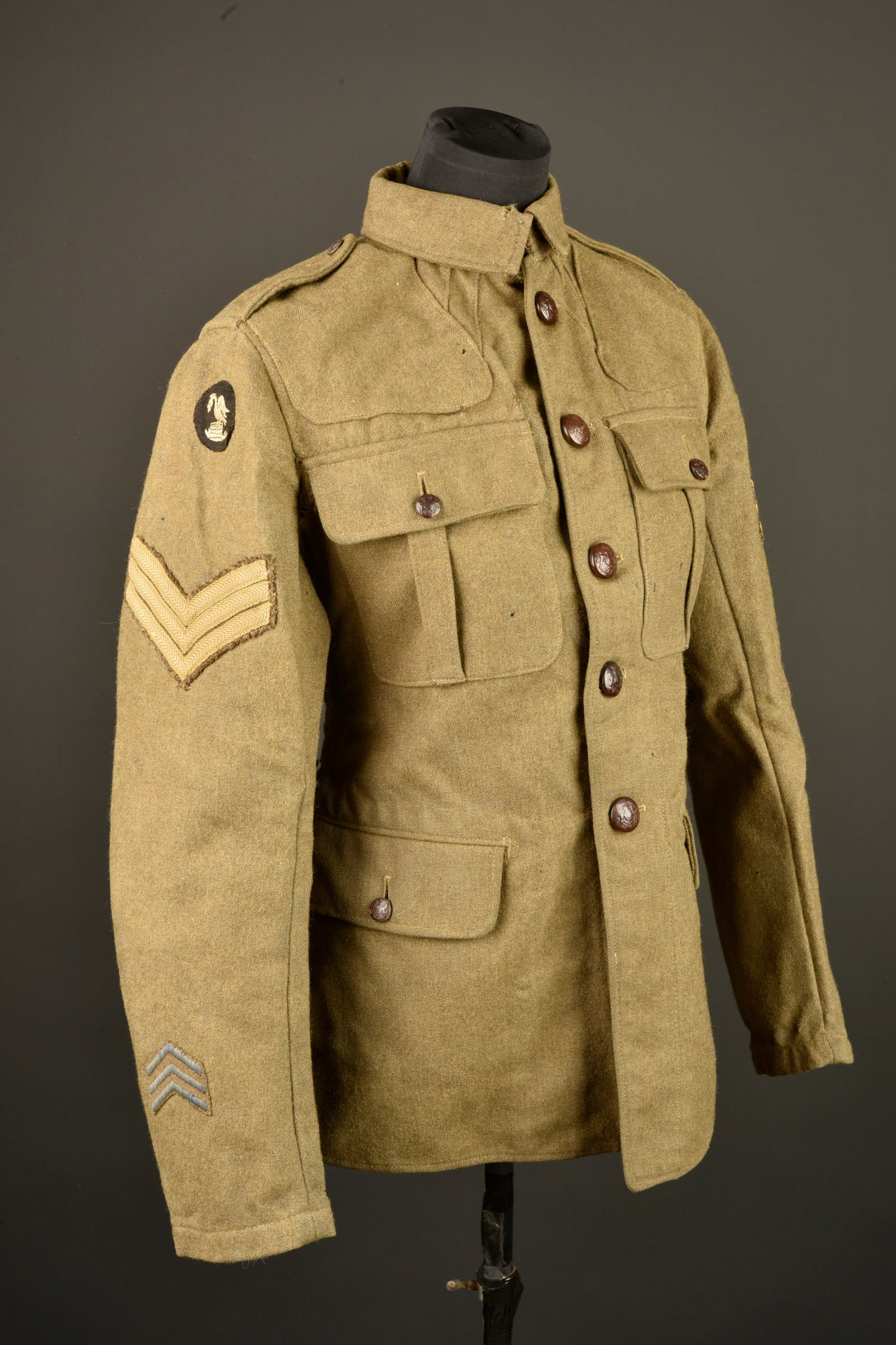 Veste anglaise Service Dress 1902 de la 30th Division. British Service Dress 1902 tunic of the 30th (1 of 15)