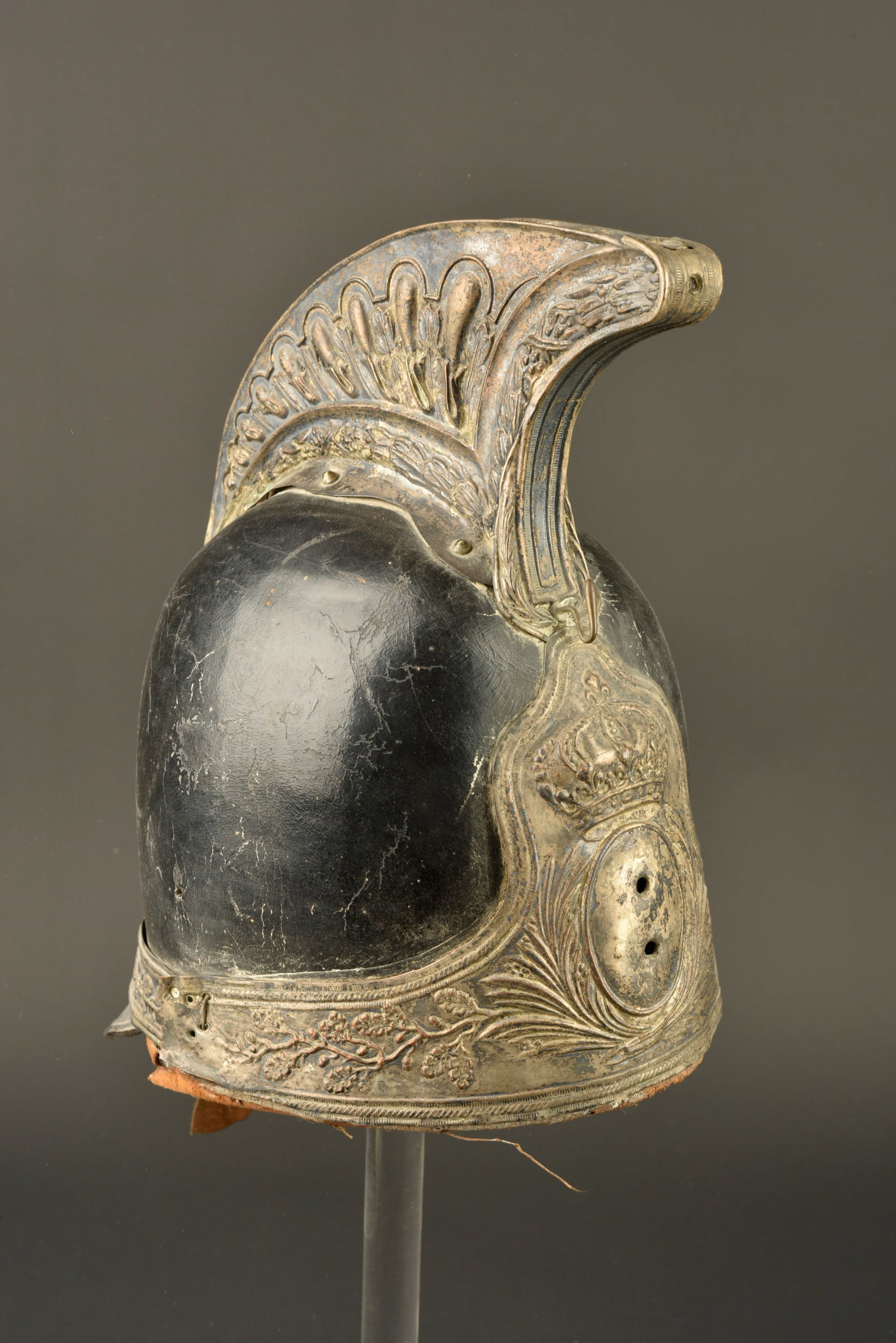 Relique de casque de la Garde Nationale a Cheval 1816. Relic of a Mounted National Guard helmet 1816 (1 of 11)
