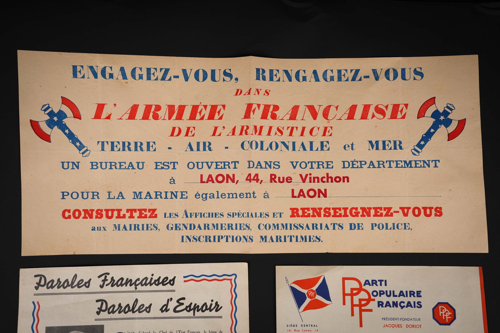 Documents Vichy. Vichy documents. - 2