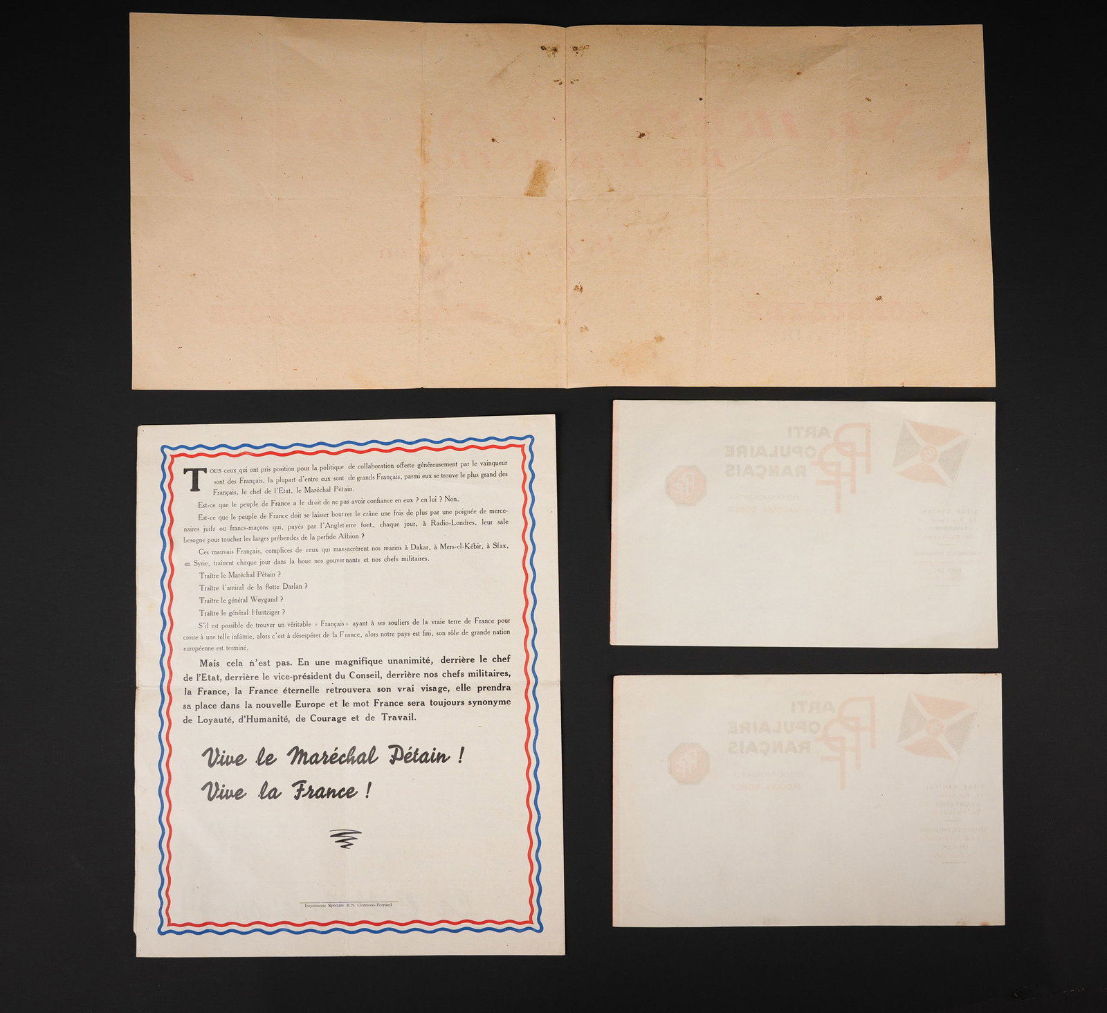 Documents Vichy. Vichy documents. - 6