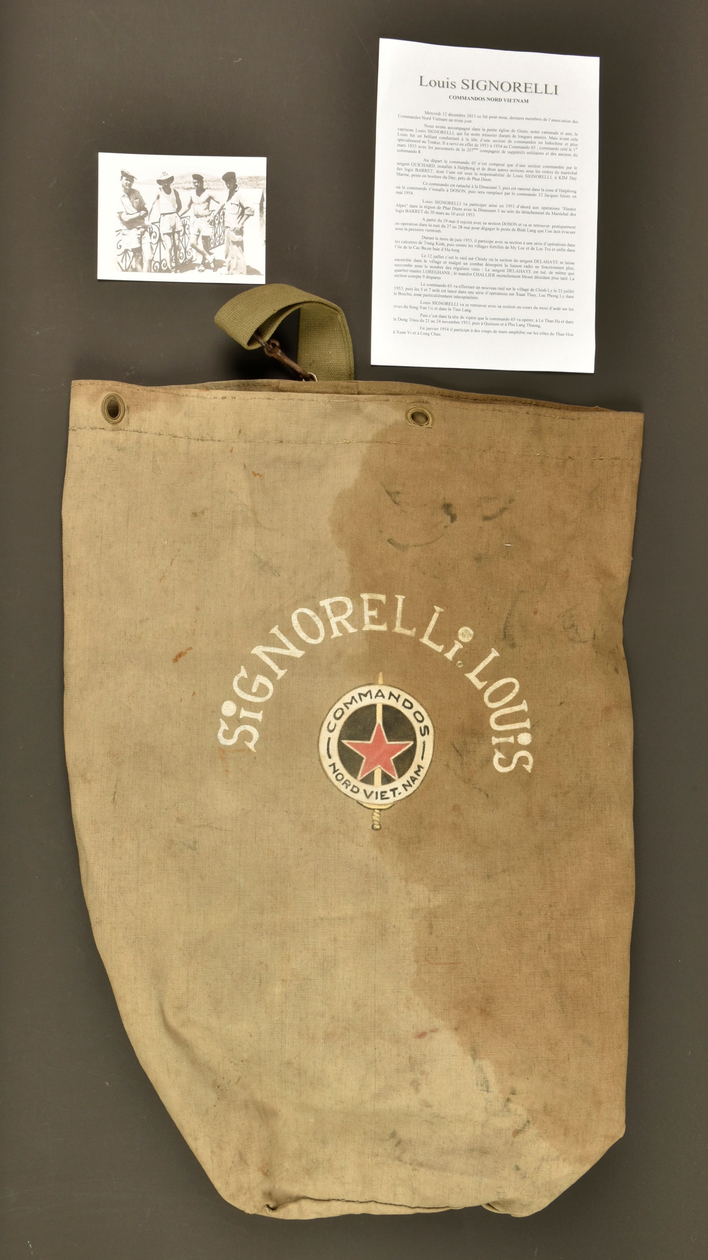Sac paco Commando Nord Vietnam. Paco pack of the North Vietnam Commando. (1 of 7)
