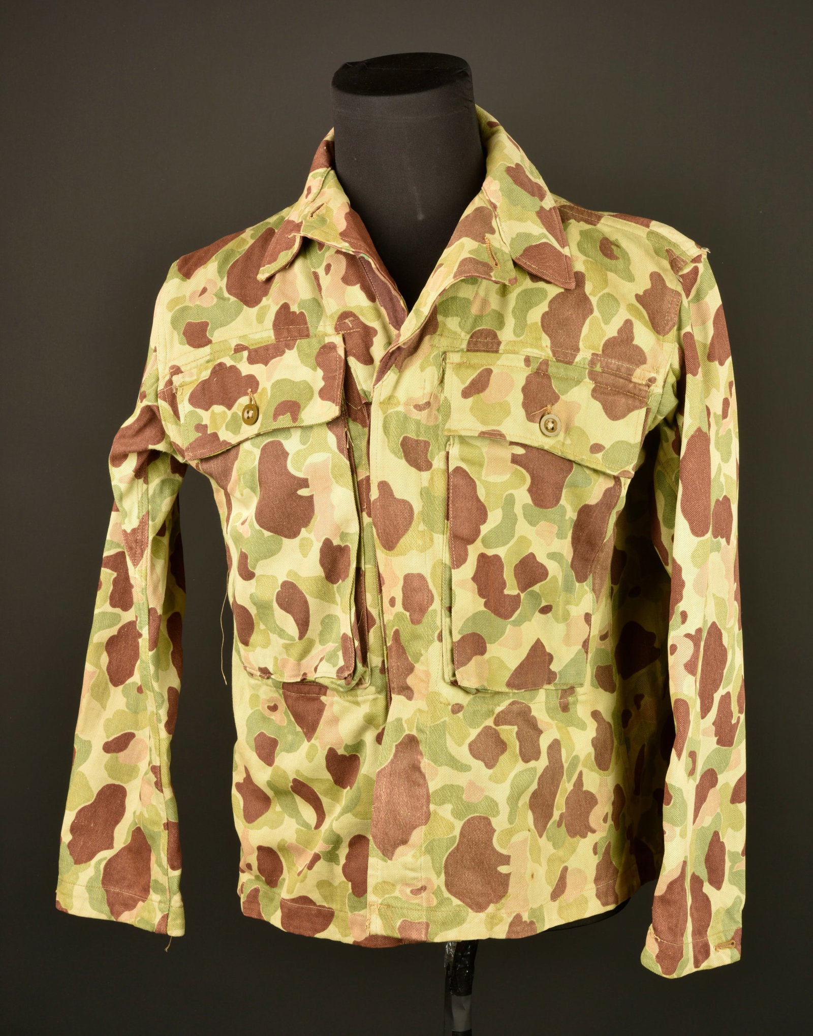 Veste HBT camouflee British Made. British-made camouflage HBT jacket. (1 of 8)