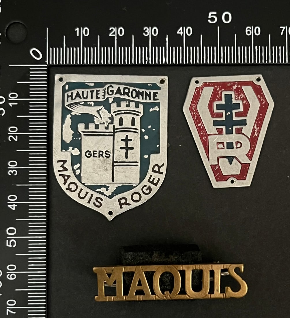 FRANCE Dpt31 et 32 INSIGNES FFI. France FFI insignia Departments 31 and 32 (1 of 3)