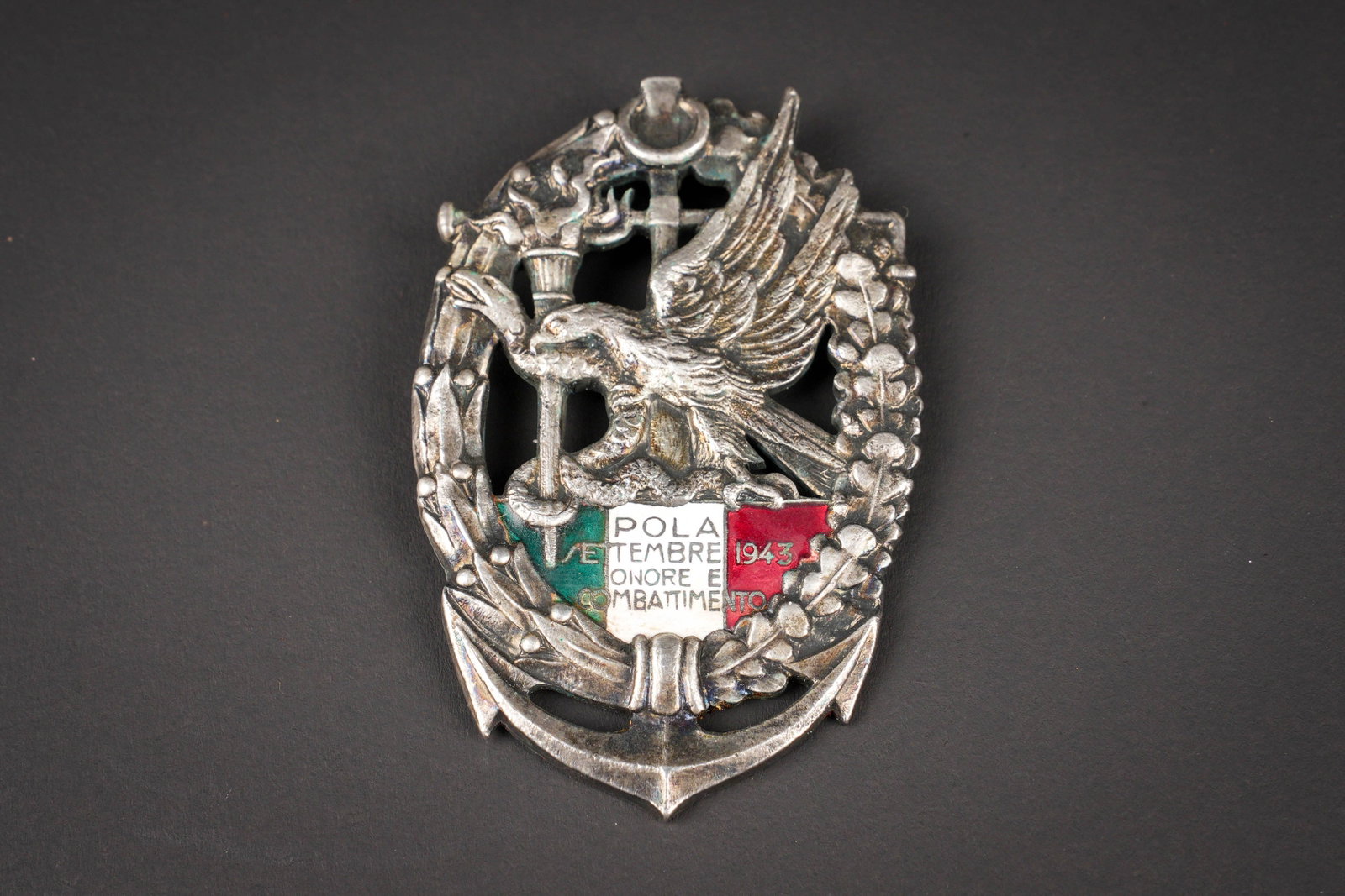 RSI Xa FLOTTIGLIA MAS DISTINTIVO POLA 1943-1945. RSI Xa FLOTTIGLIA MAS DISTINTIVO POLA 1943?1945. (1 of 2)