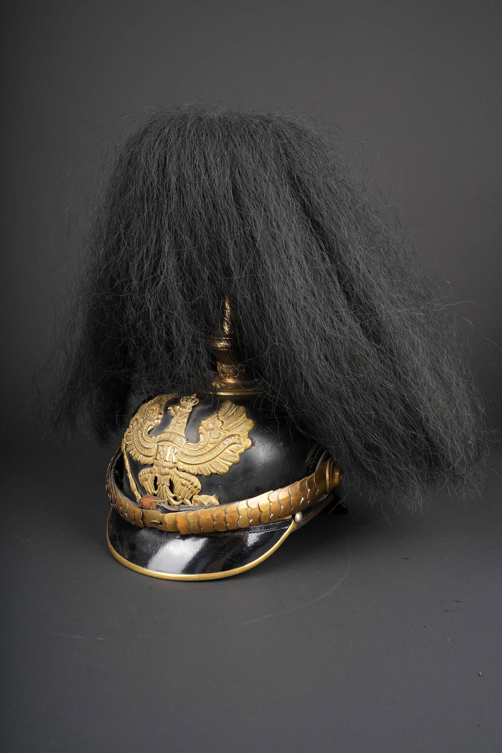 Casque a pointe d officier monte prussien. Prussian mounted officer?s Pickelhaube. (1 of 8)