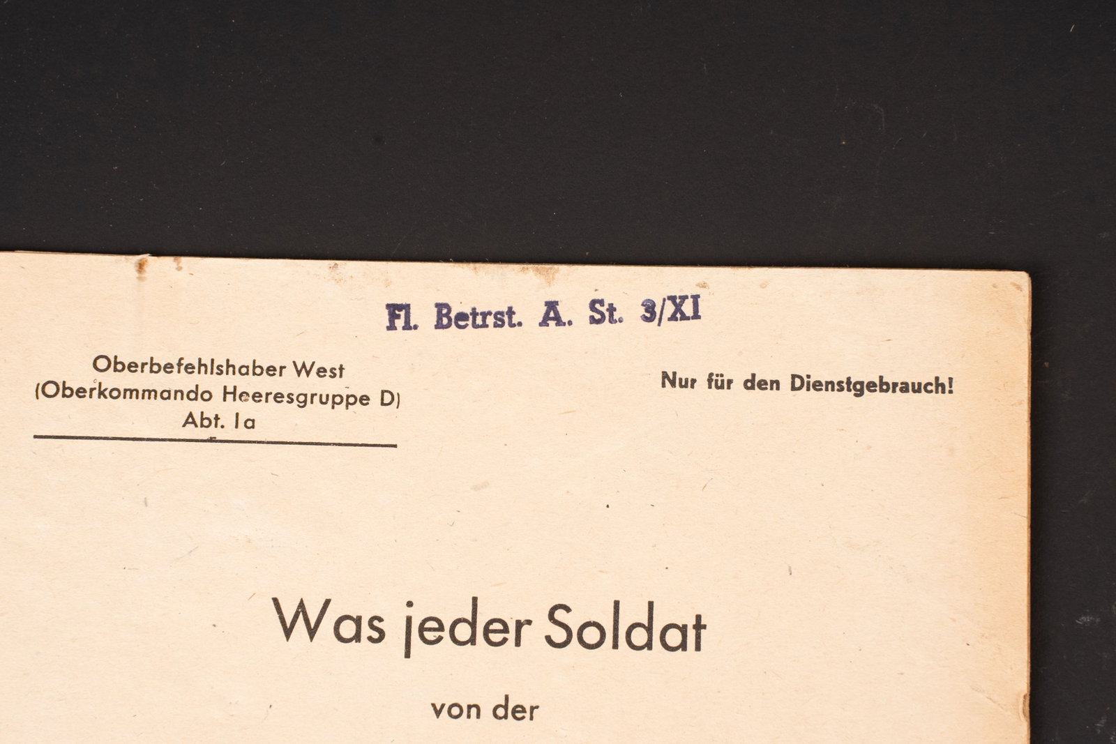 Documents allemand. German Document - 2