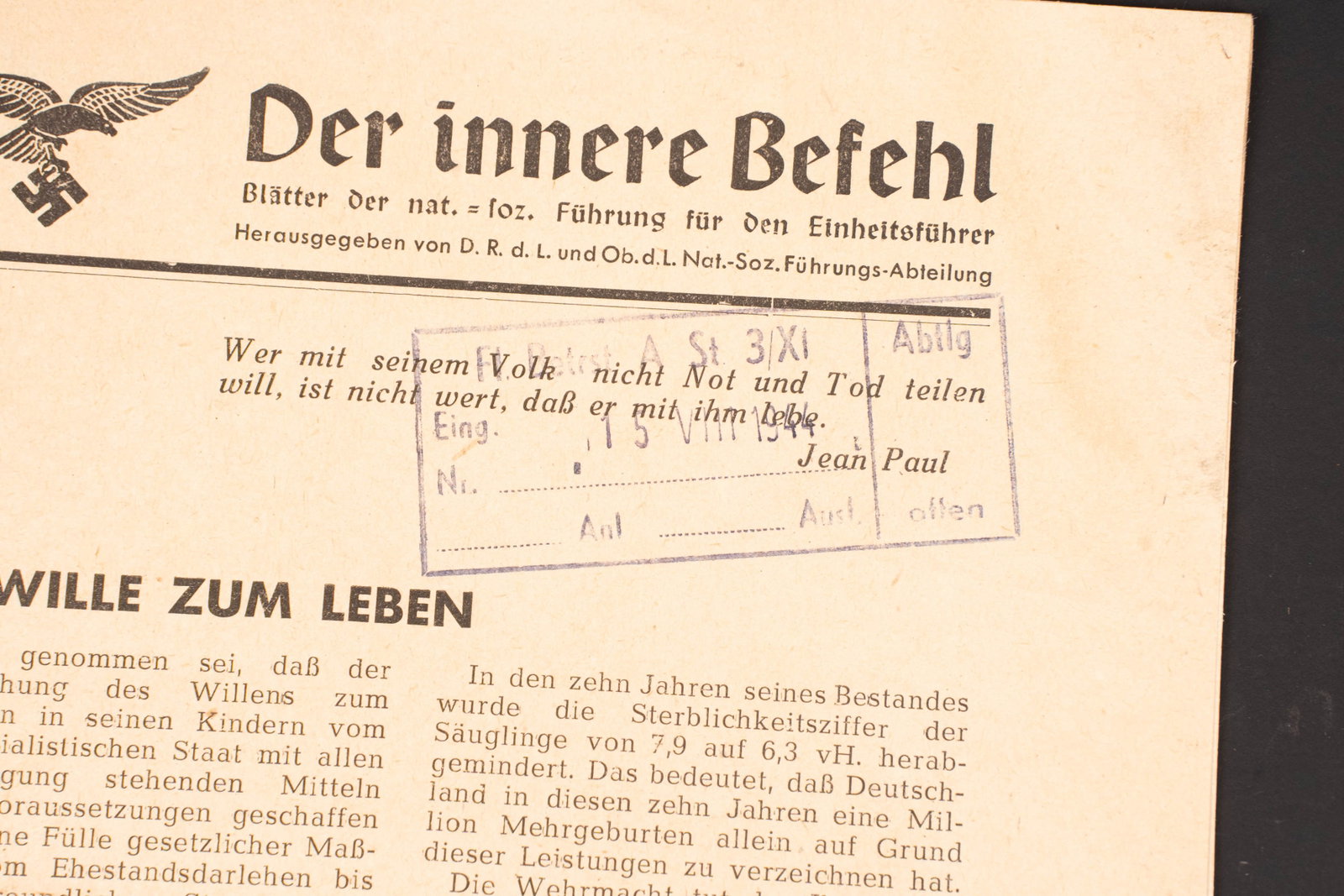 Documents allemand. German Document - 3
