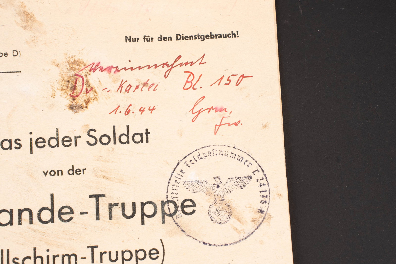 Documents allemand. German Document - 4