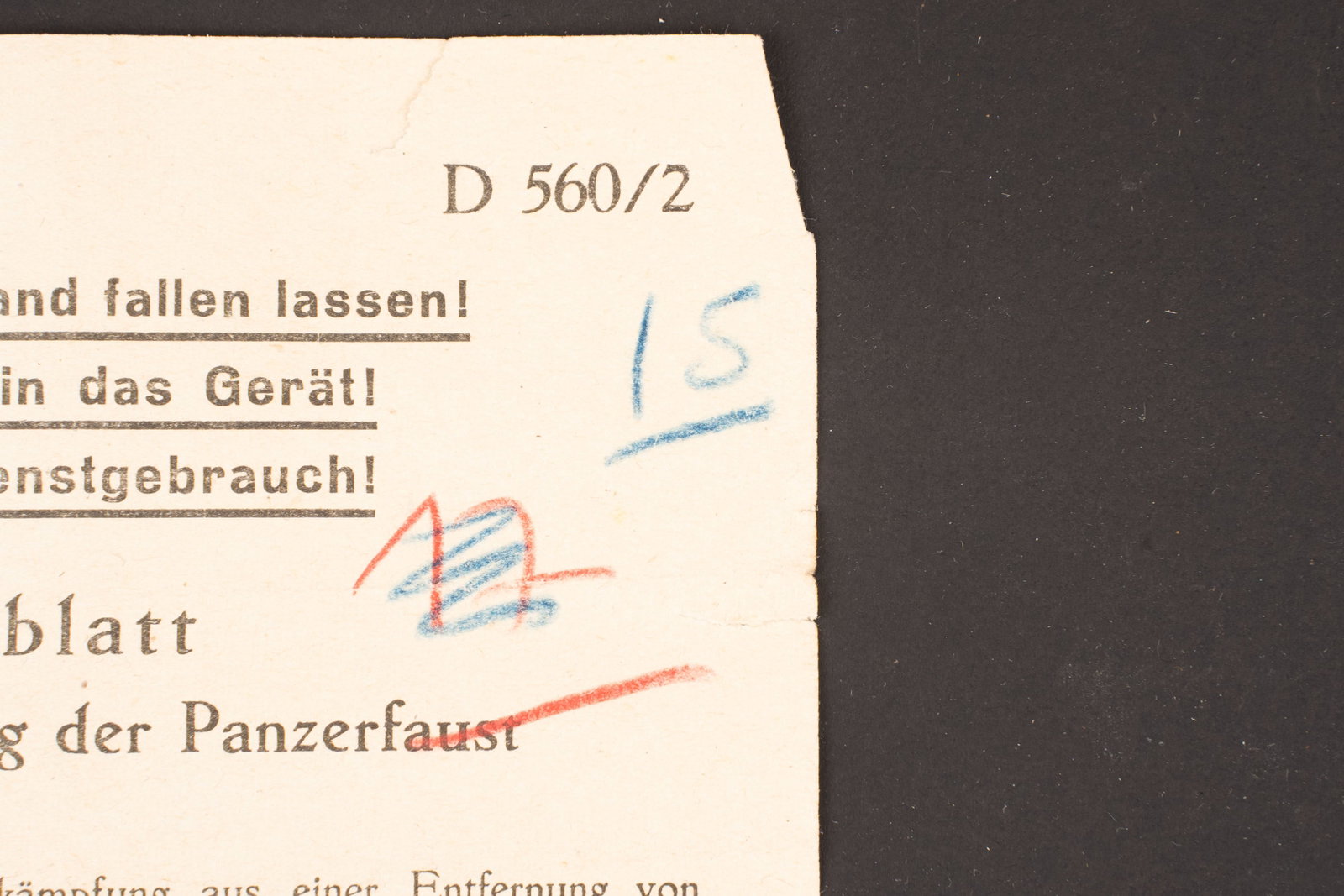 Documents allemand. German Document - 6