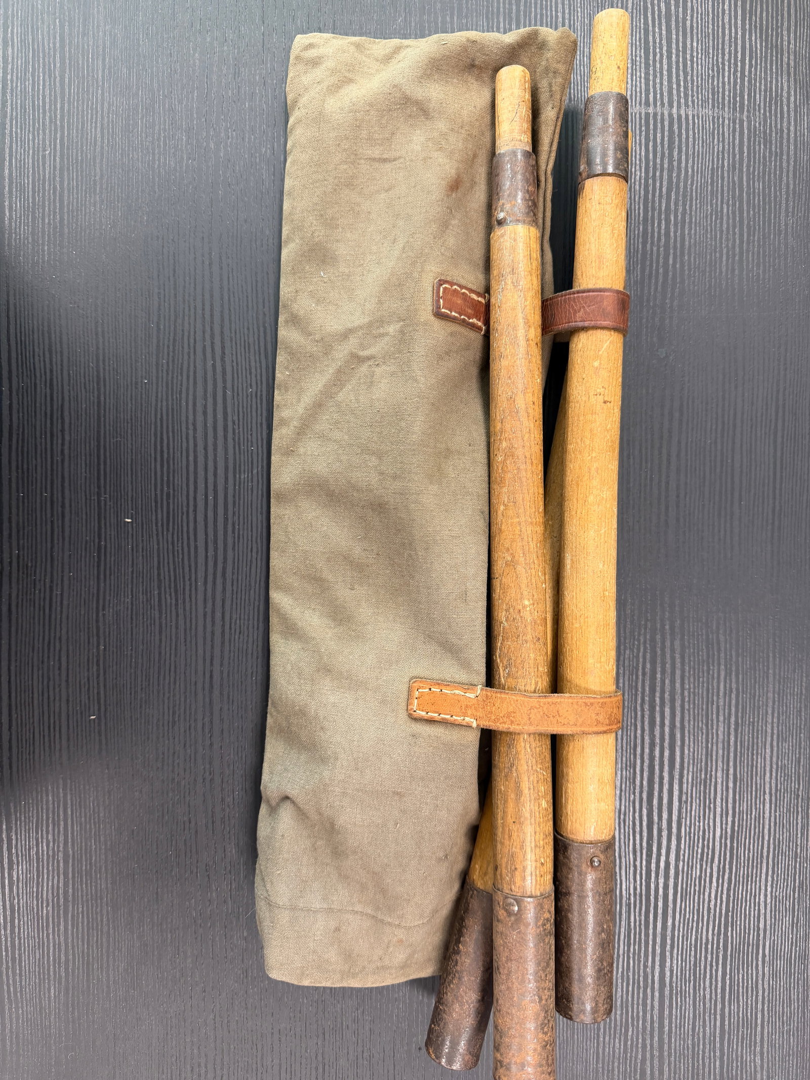 Housse et piquets de tente. Tent cover and tent pegs. (1 of 3)