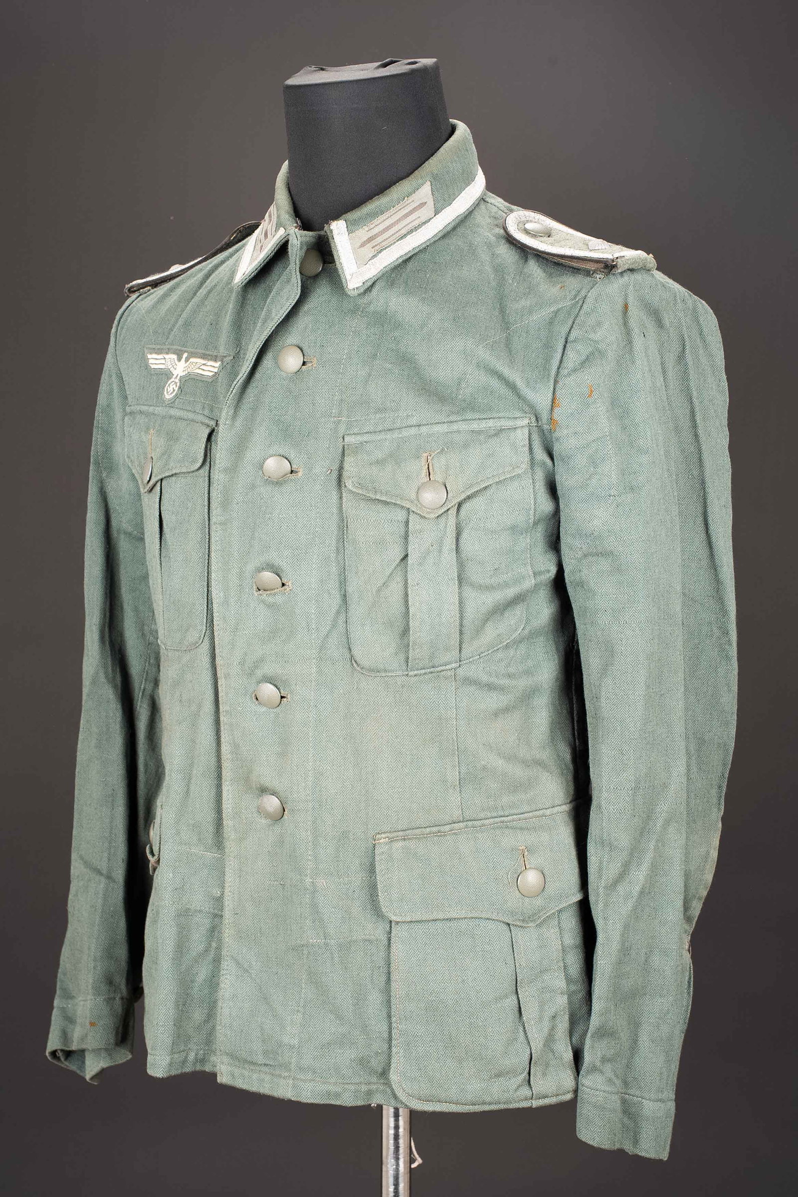 Vareuse treillis pionnier Heer. German drill jacket. (1 of 12)
