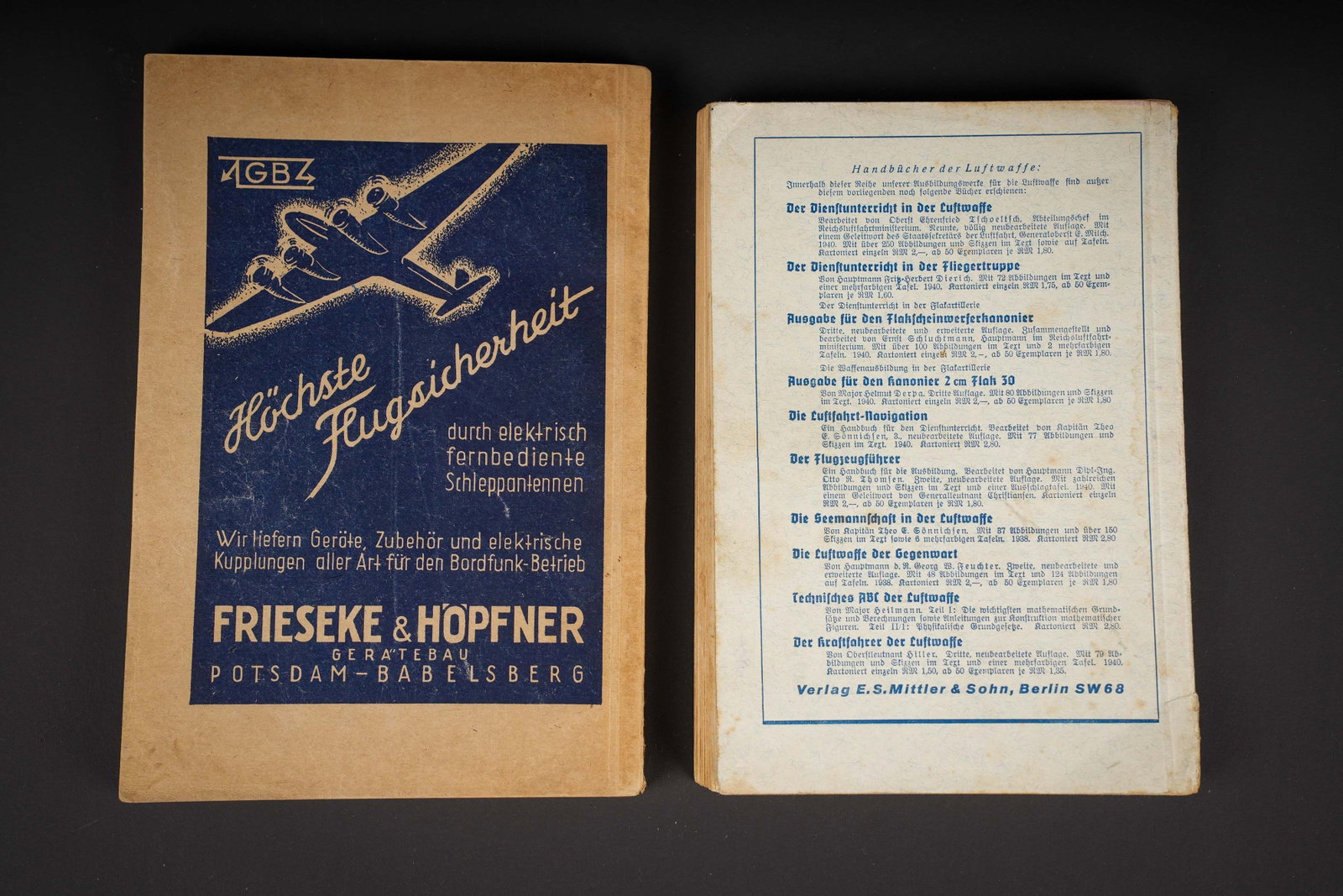 Livrets LW. German luftwaffe booklets. - 2