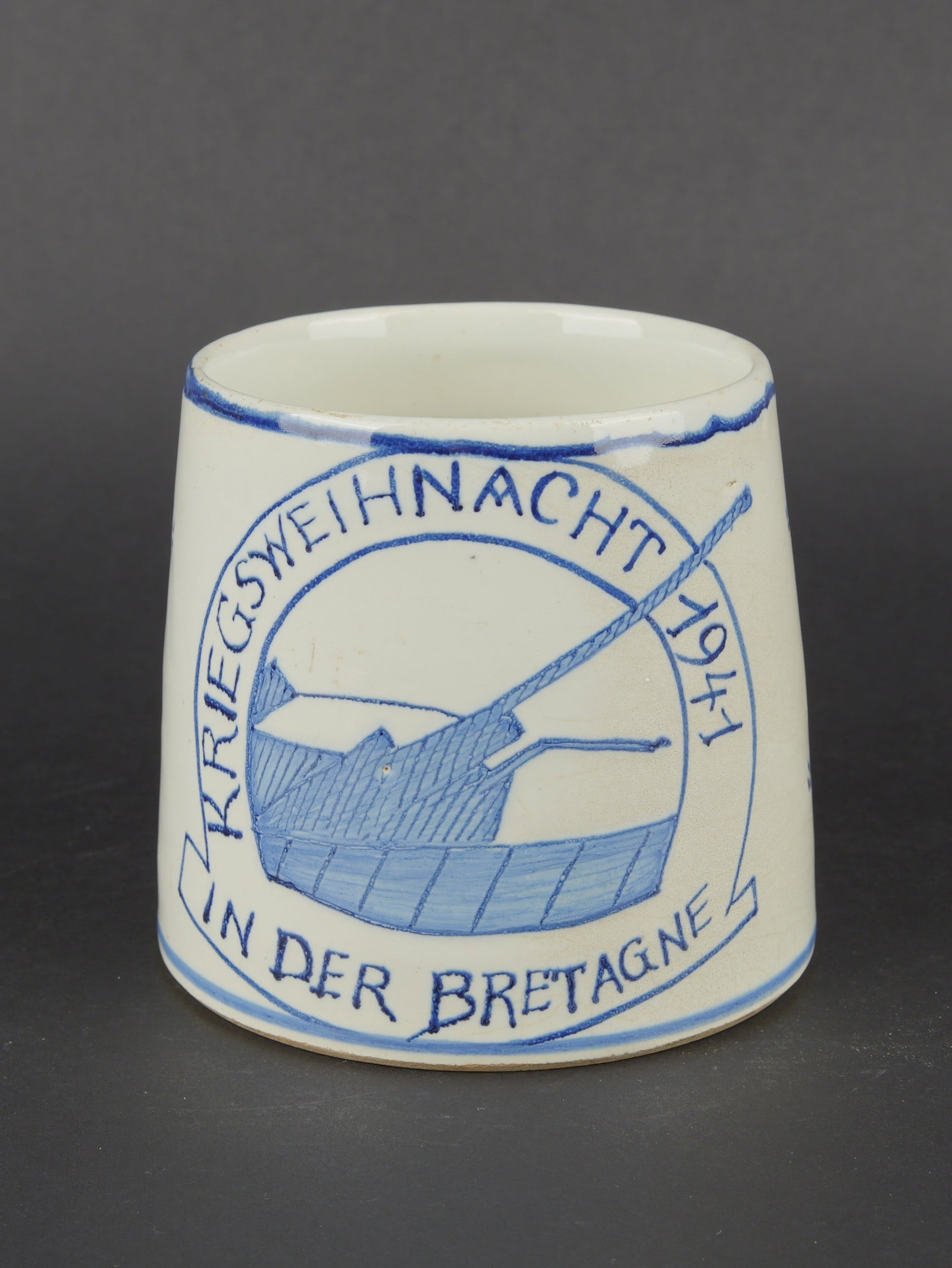 Chope artillerie cotiere. Coastal Artillery tankard. (1 of 5)