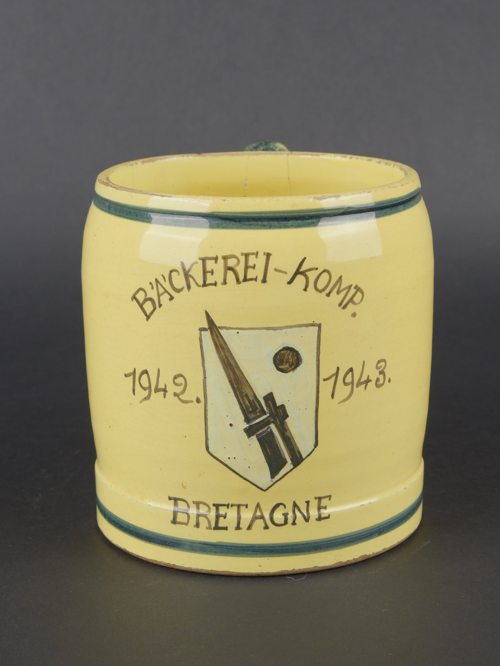 Chope Backerei Komp Bretagne. Backerei Kompanie Bretagne tankard. (1 of 5)