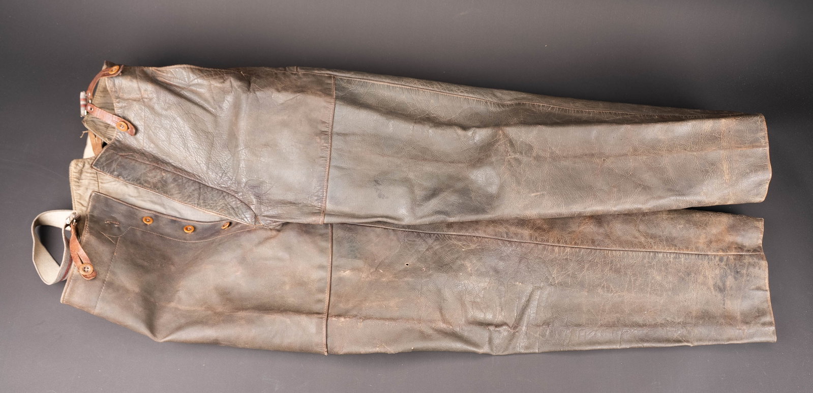 Pantalon en cuir Kriegsmarine. German navy leather trousers. (1 of 12)